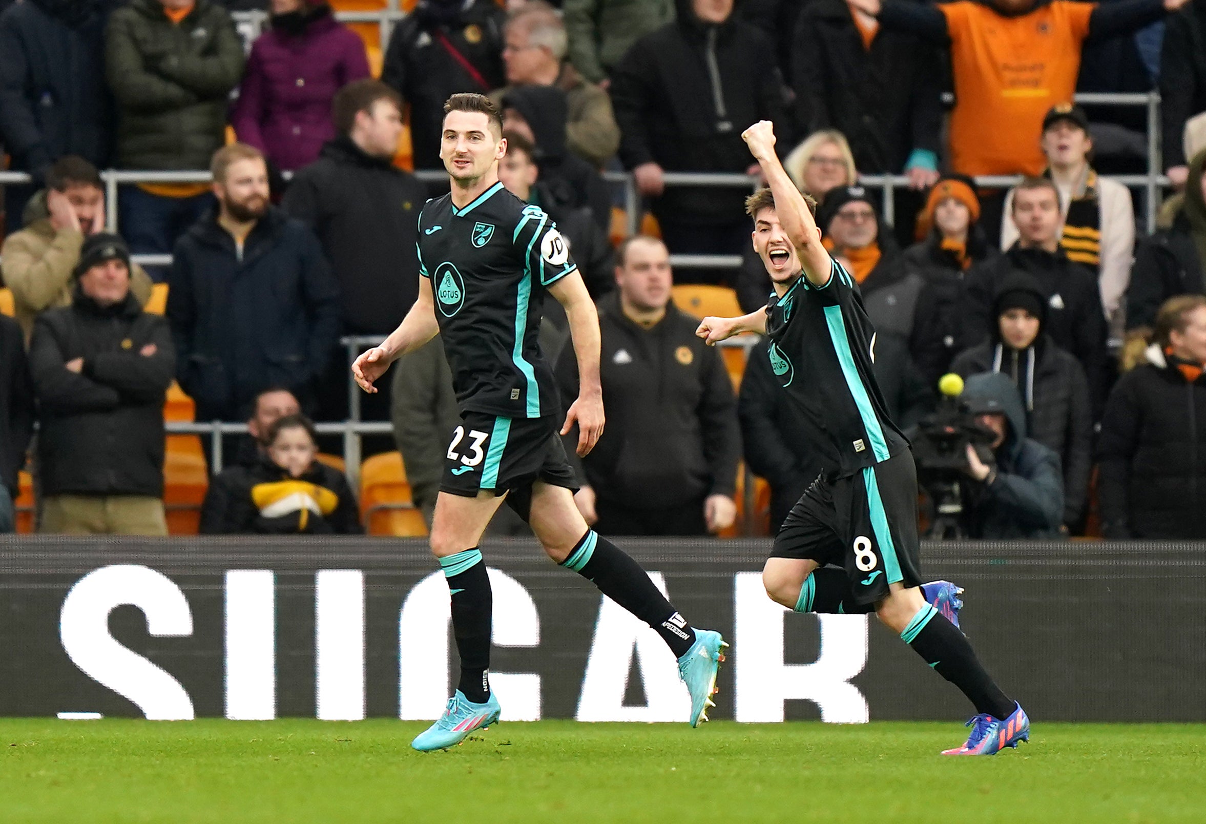 Kenny McLean (left) was on target for Norwich (Tim Goode/PA)