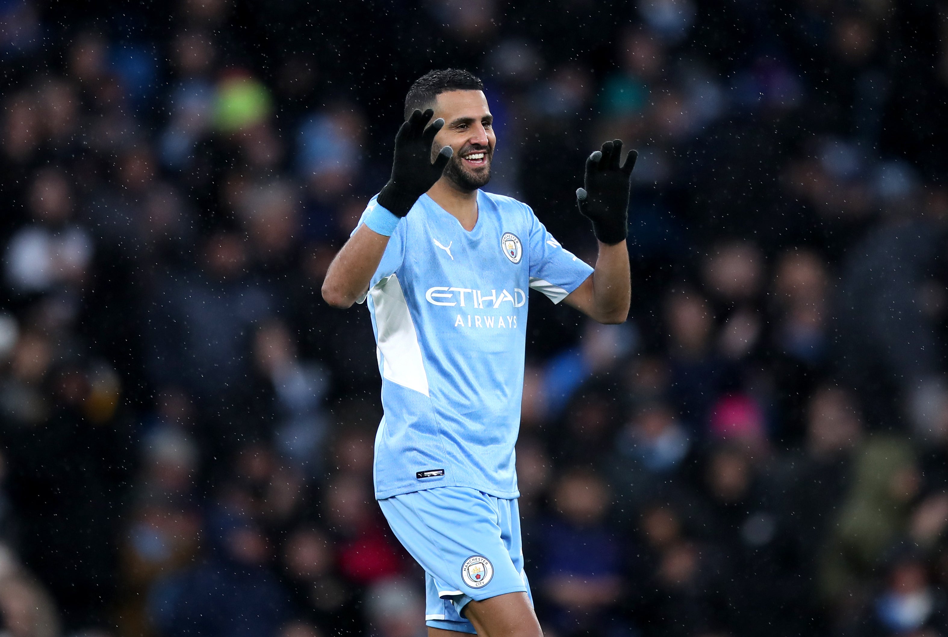 Riyad Mahrez hit a brace for Manchester City (PA)