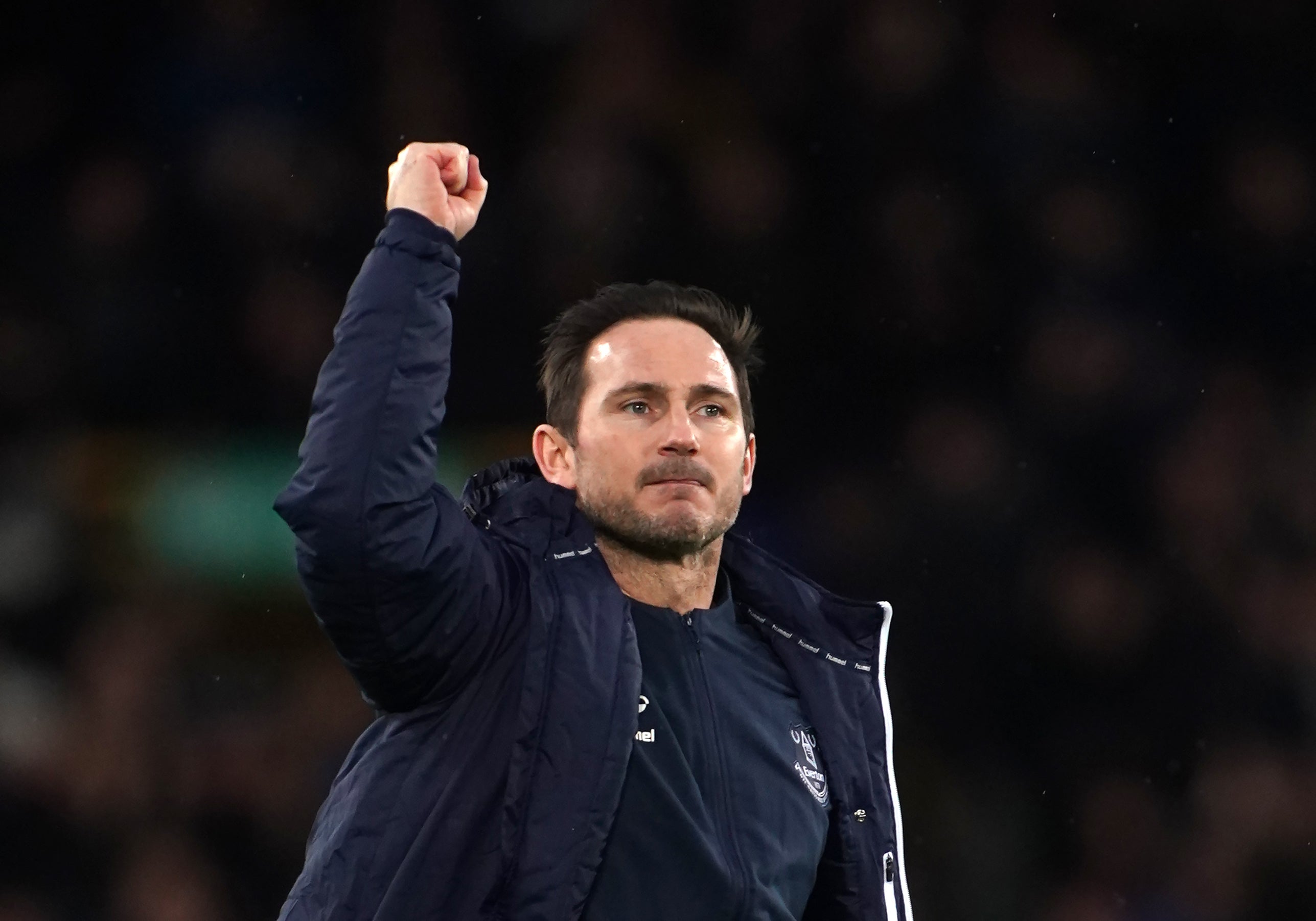 Frank Lampard guided Everton to victory in his first match (Peter Byrne/PA)