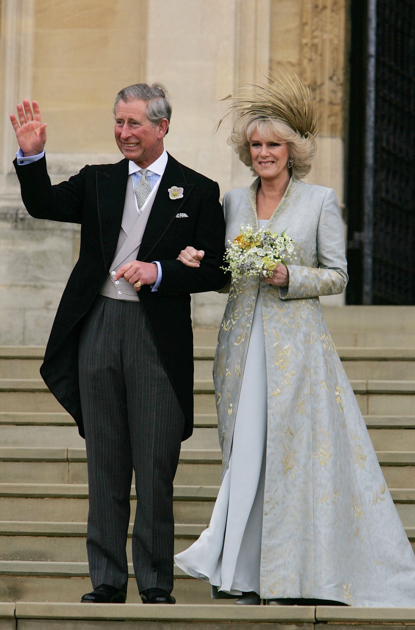 Charles and Camilla on their wedding (Alastair Grant/PA)