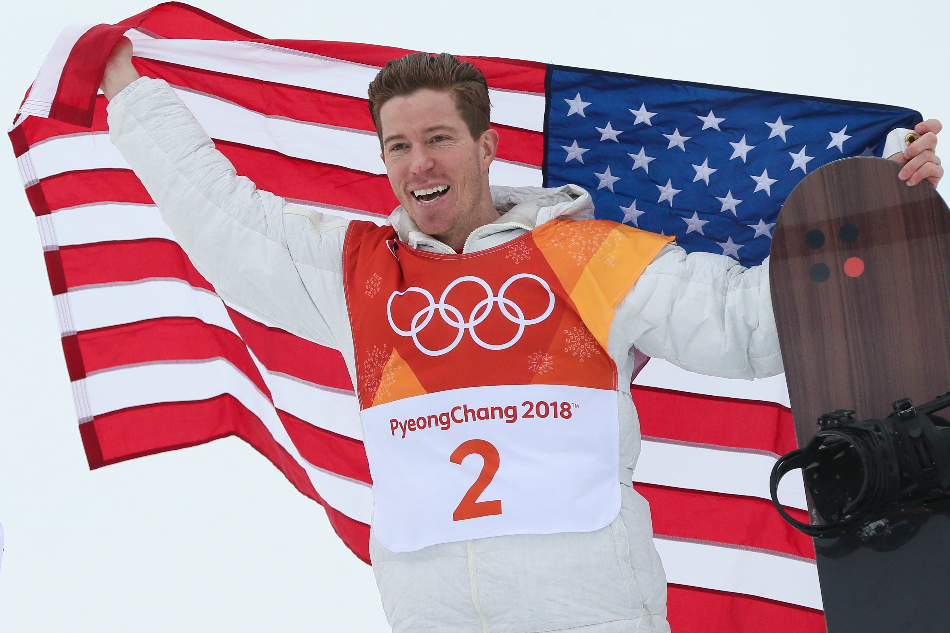 Shaun White celebrated a memorable gold medal in PyeongChang