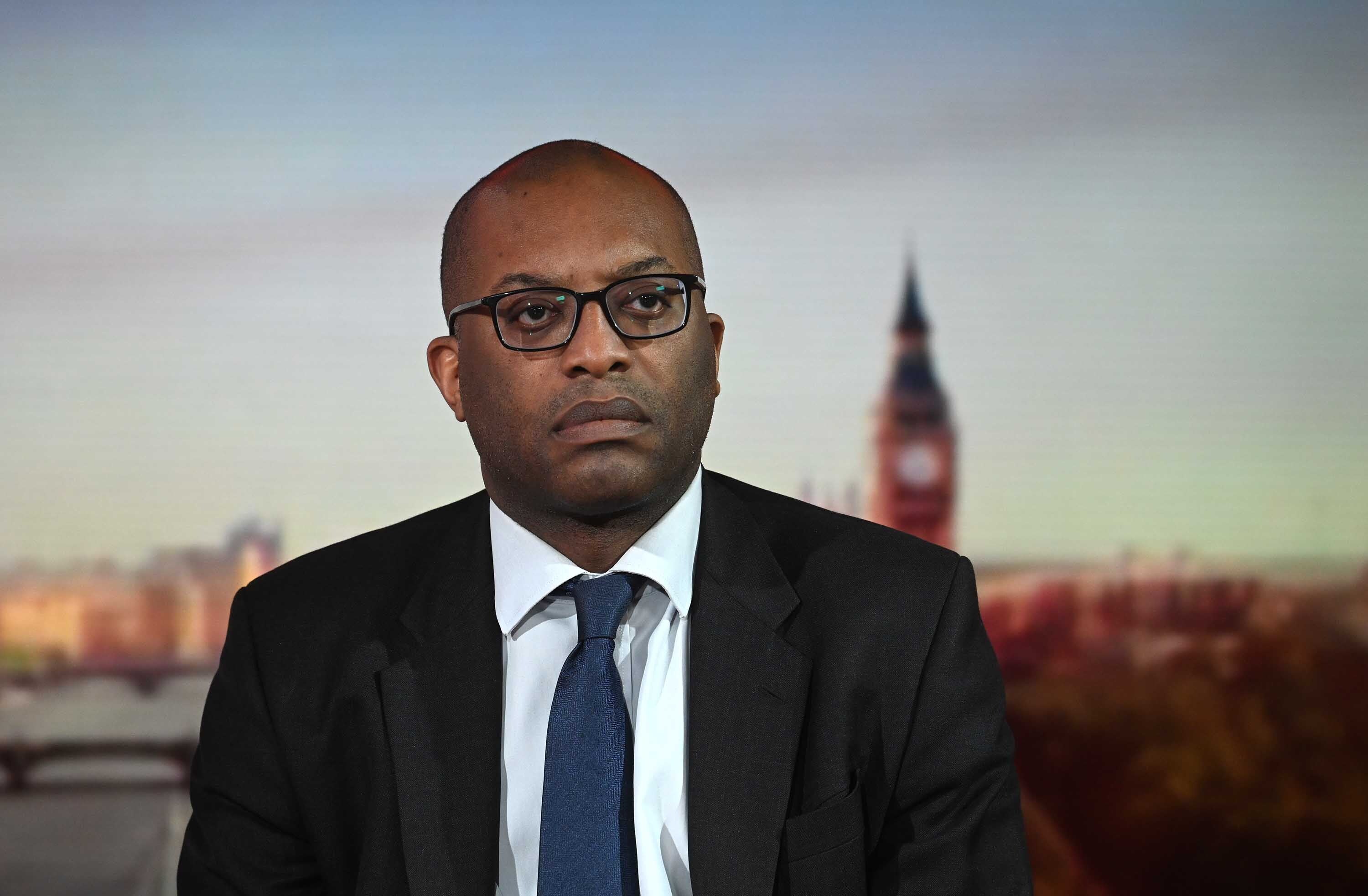 Business Secretary Kwasi Kwarteng before appearing on the BBC1 current affairs programme, Sunday Morning (Jeff Overs/BBC)