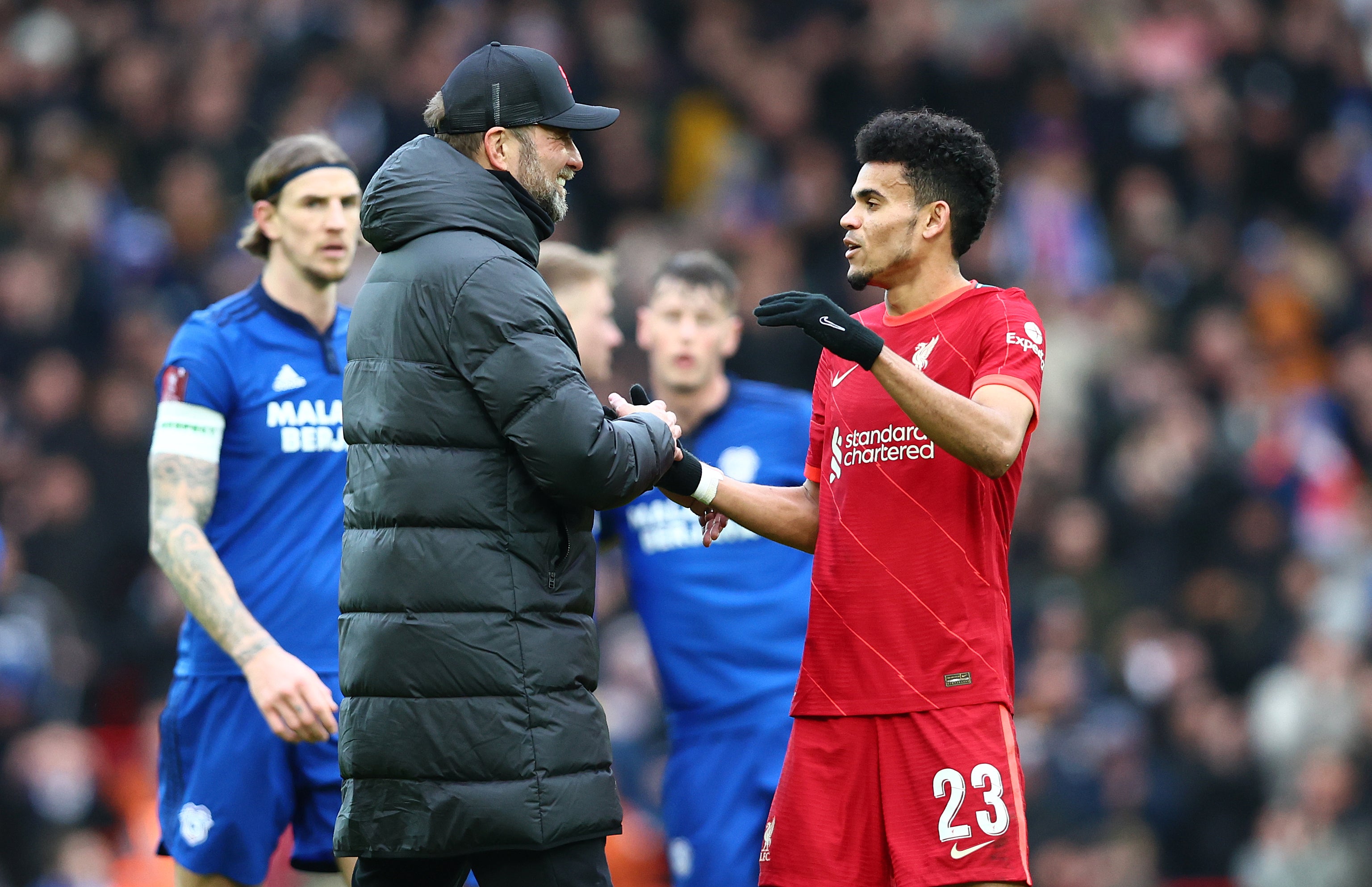 Luis Diaz provided an assist on his Liverpool debut