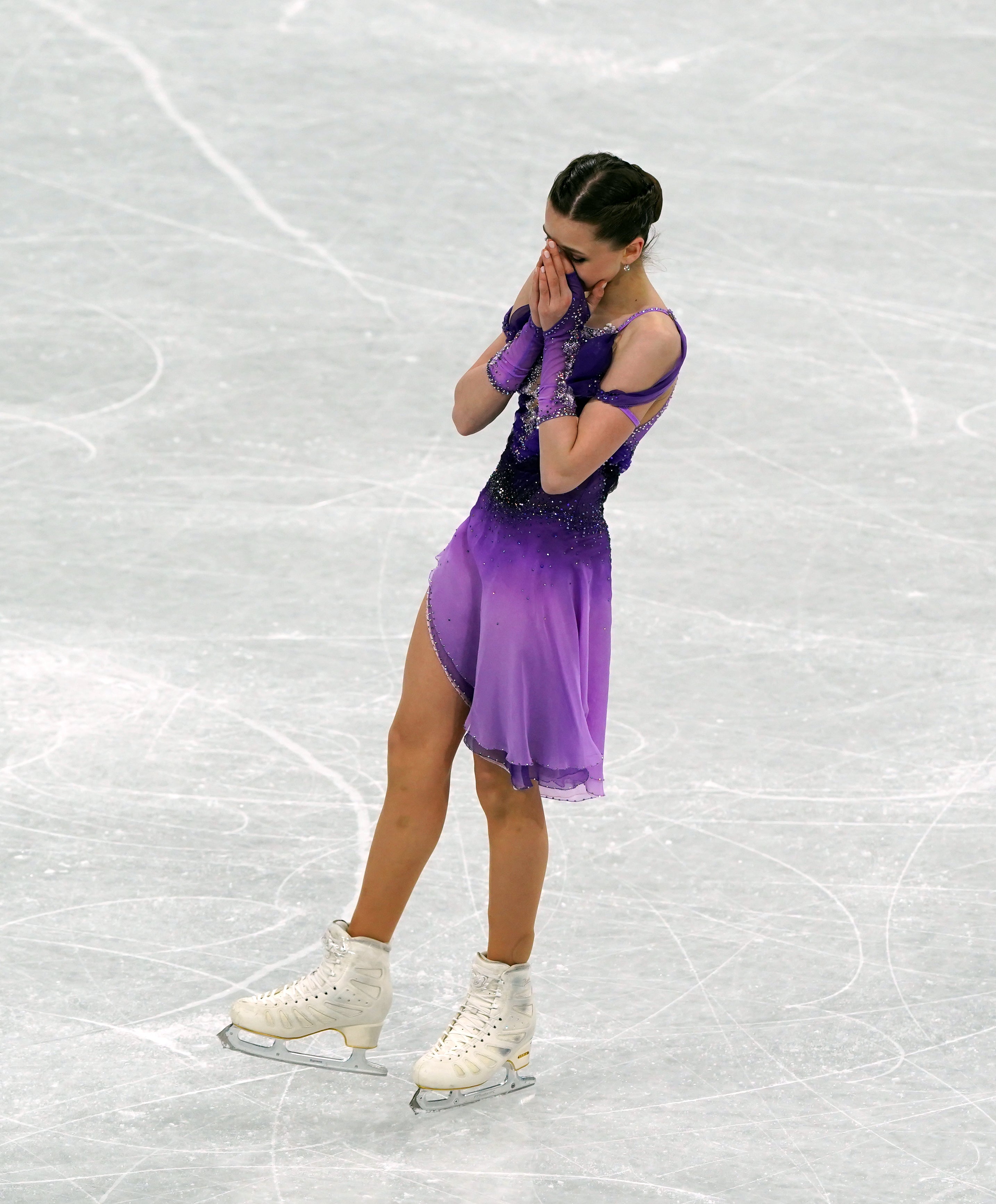 Kamila Valieva became only the fourth woman to land a triple axel at an Olympics (Andrew Milligan/PA)