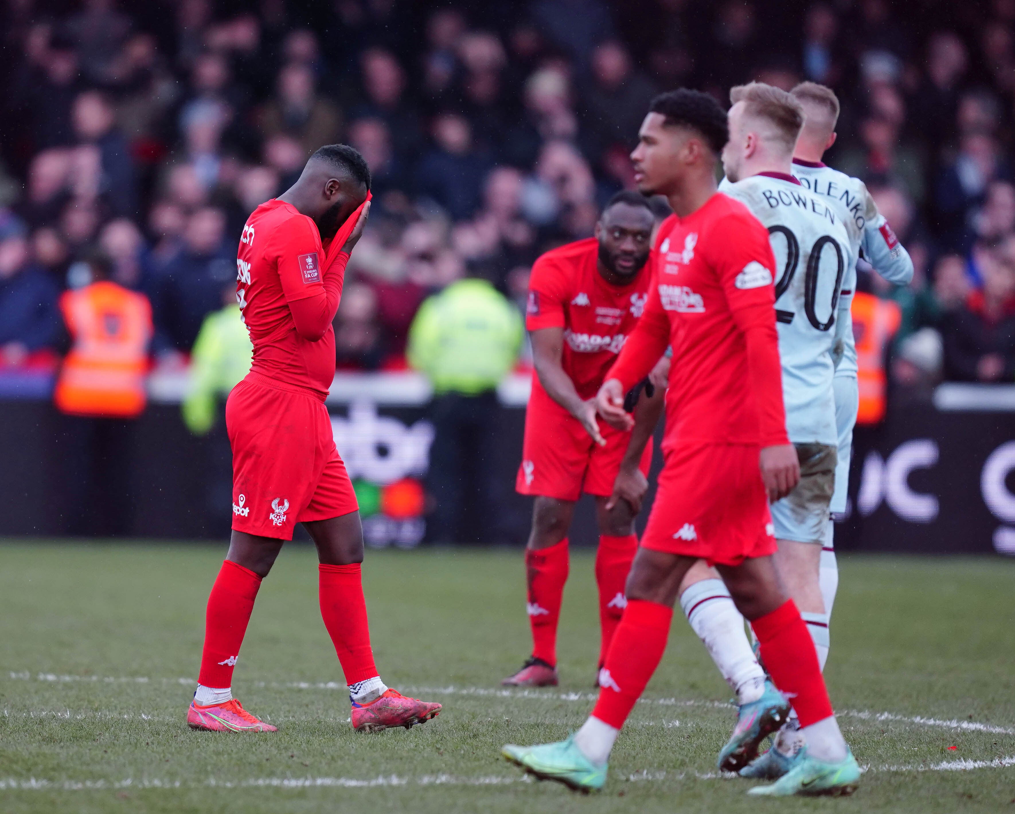 Kidderminster suffered late heartbreak against West Ham (David Davies/PA)