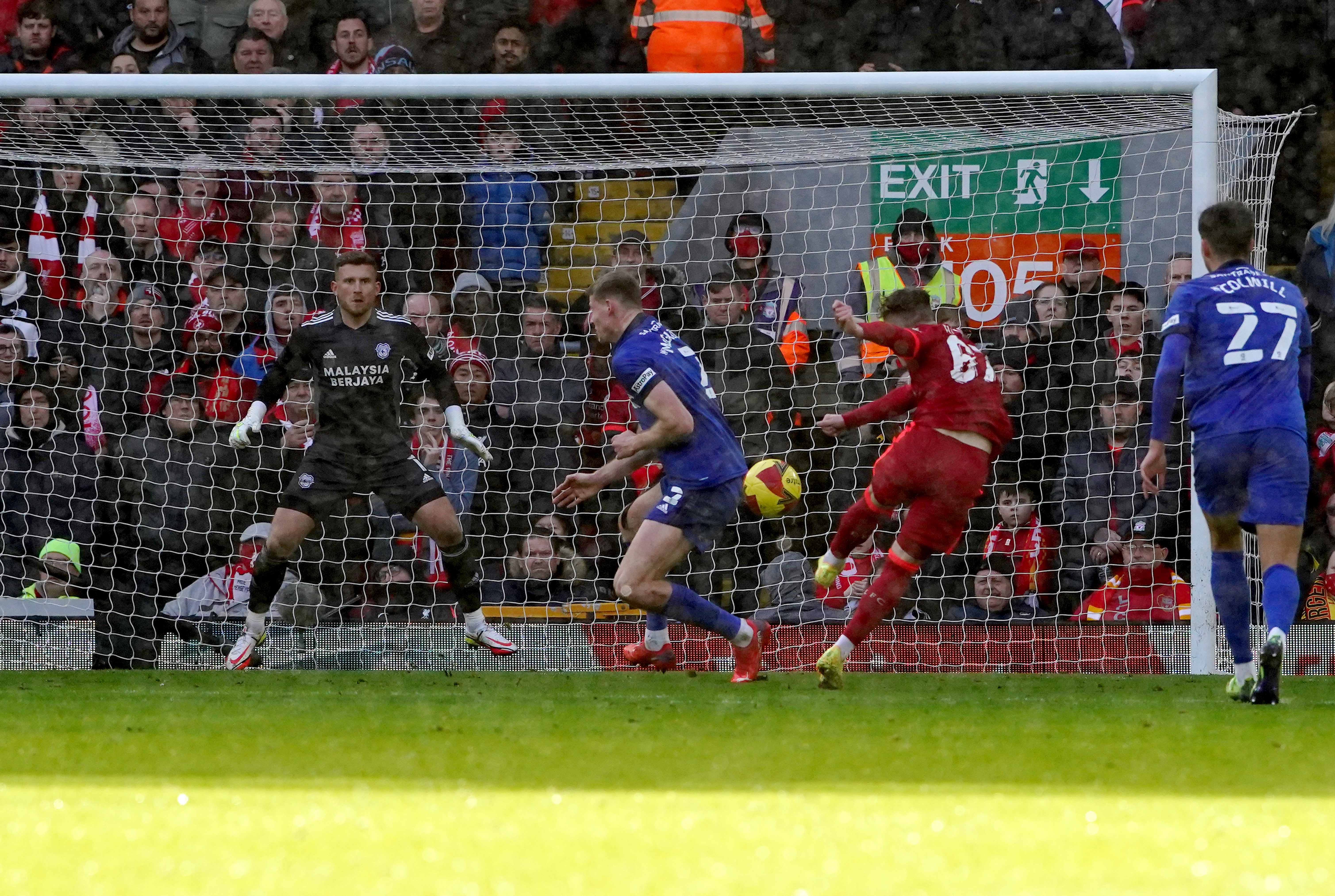 Harvey Elliott’s first Liverpool goal marked a “fairytale” comeback from injury, according to manager Jurgen Klopp (Peter Byrne/PA)