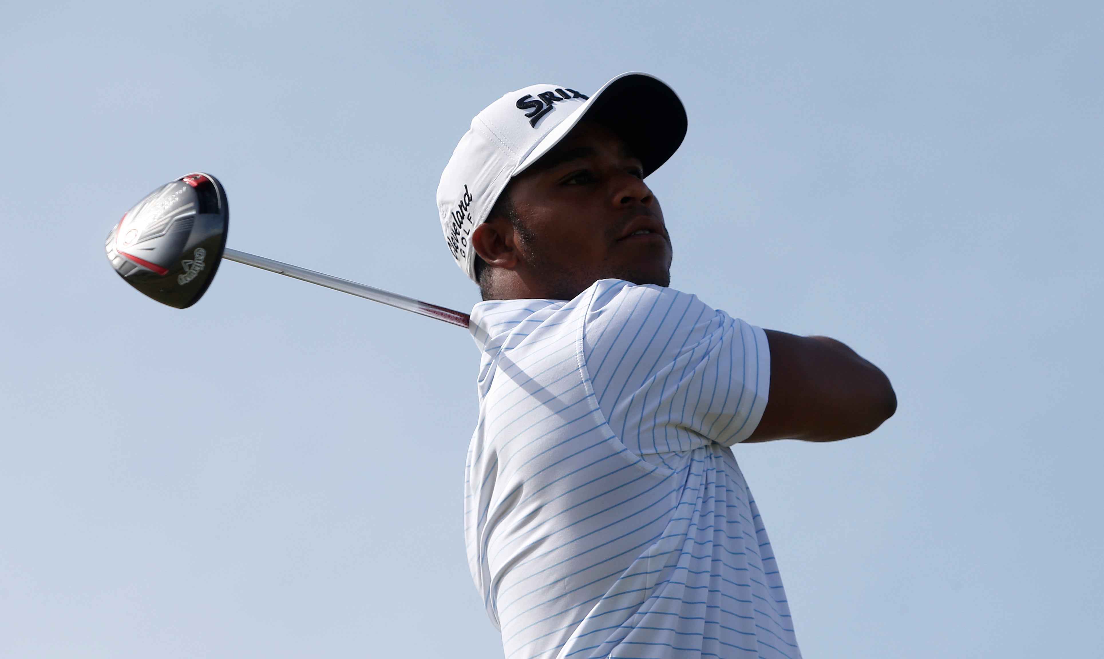 Harold Varner III made a stunning eagle to win the Saudi International (Danny Lawson/PA)