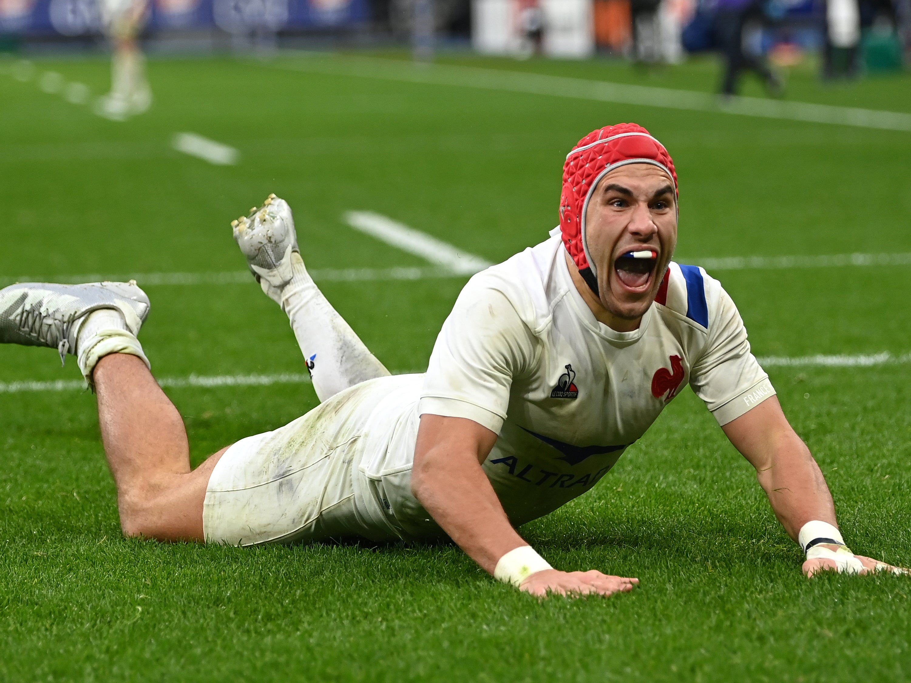 Gabin Villiere scored a hat-trick of tries