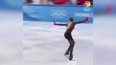 Russian figure skater Kamila Valieva lands quadruple jump at Beijing Winter Olympics