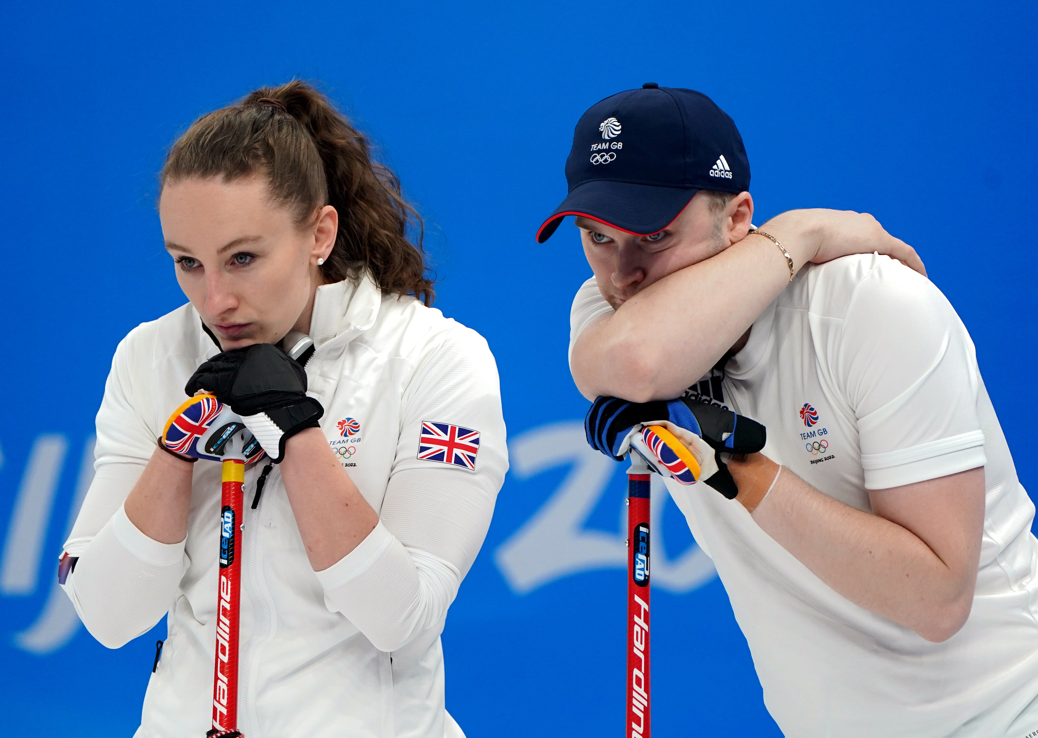 Jennifer Dodds and Bruce Mouat suffered disappointment in their semi-final (Andrew Milligan/PA)