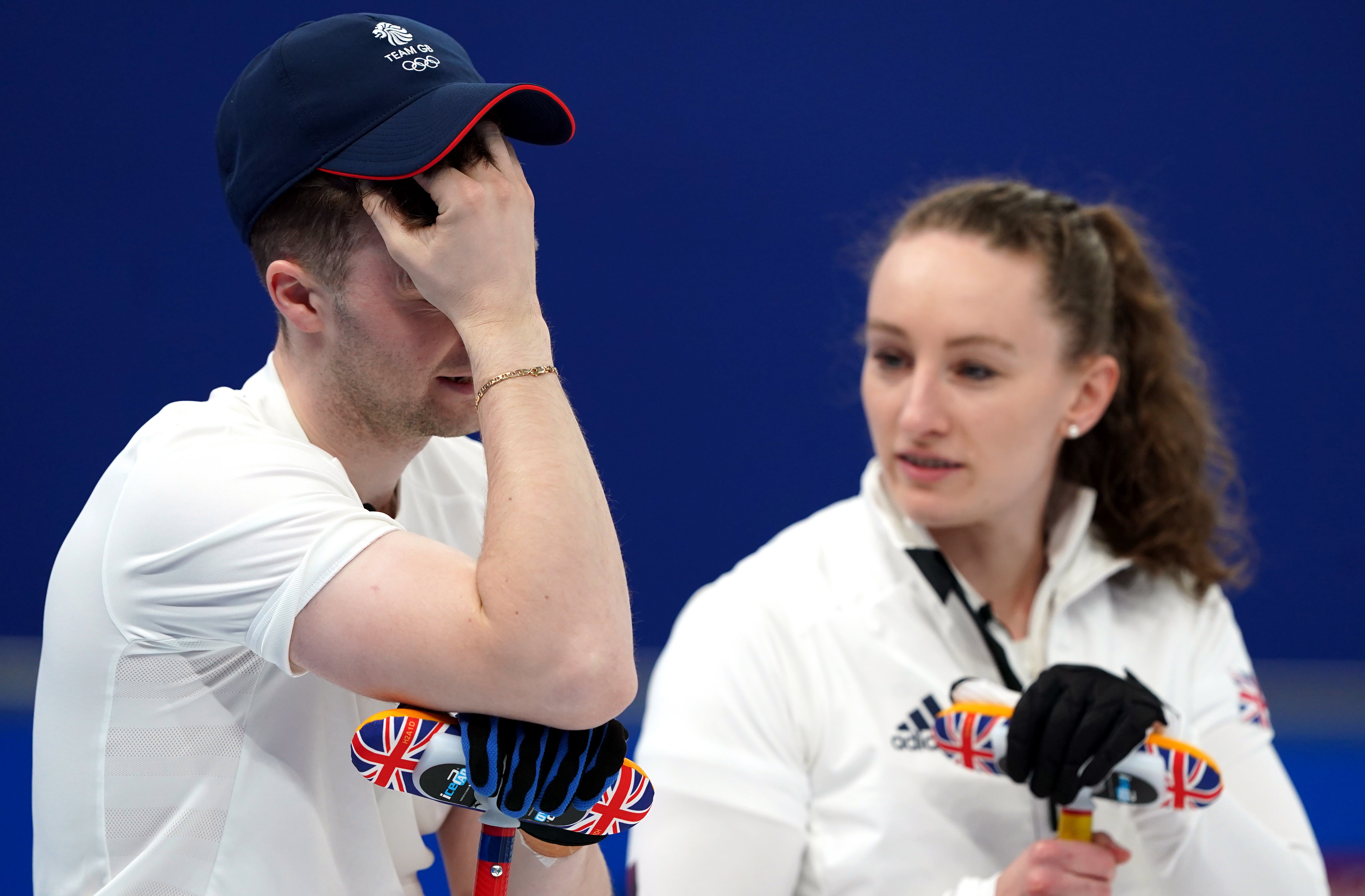 Bruce Mouat and Jennifer Dodds will compete for a bronze medal in mixed curling (Andrew Milligan/PA)