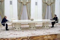 Macron tells Putin he wants to ‘avoid war’ at crunch talks on Ukraine crisis