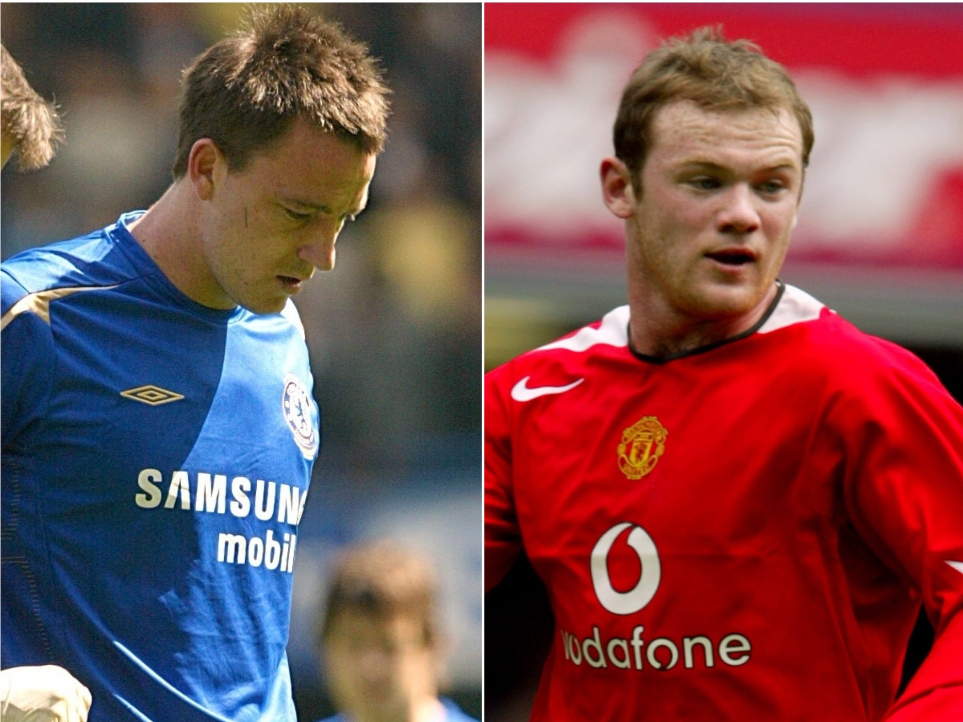 John Terry and Wayne Rooney (PA)