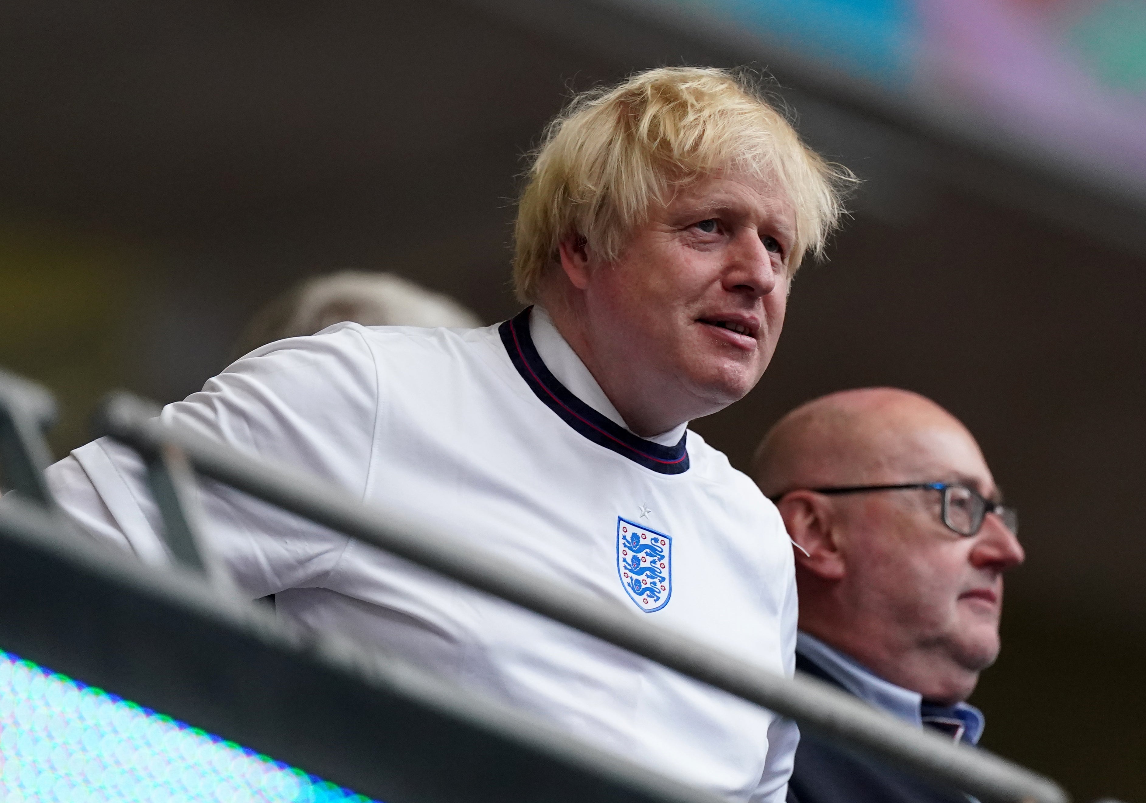 Prime Minister Boris Johnson during the Uefa Euro 2020 Final at Wembley Stadium (Mike Egerton/PA)