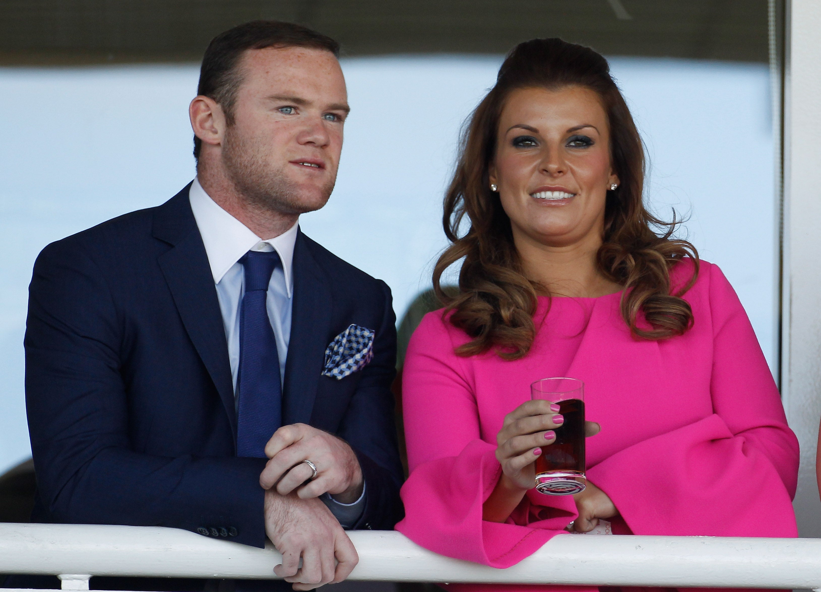 Manchester United football player Wayne Rooney and his wife Coleen Rooney