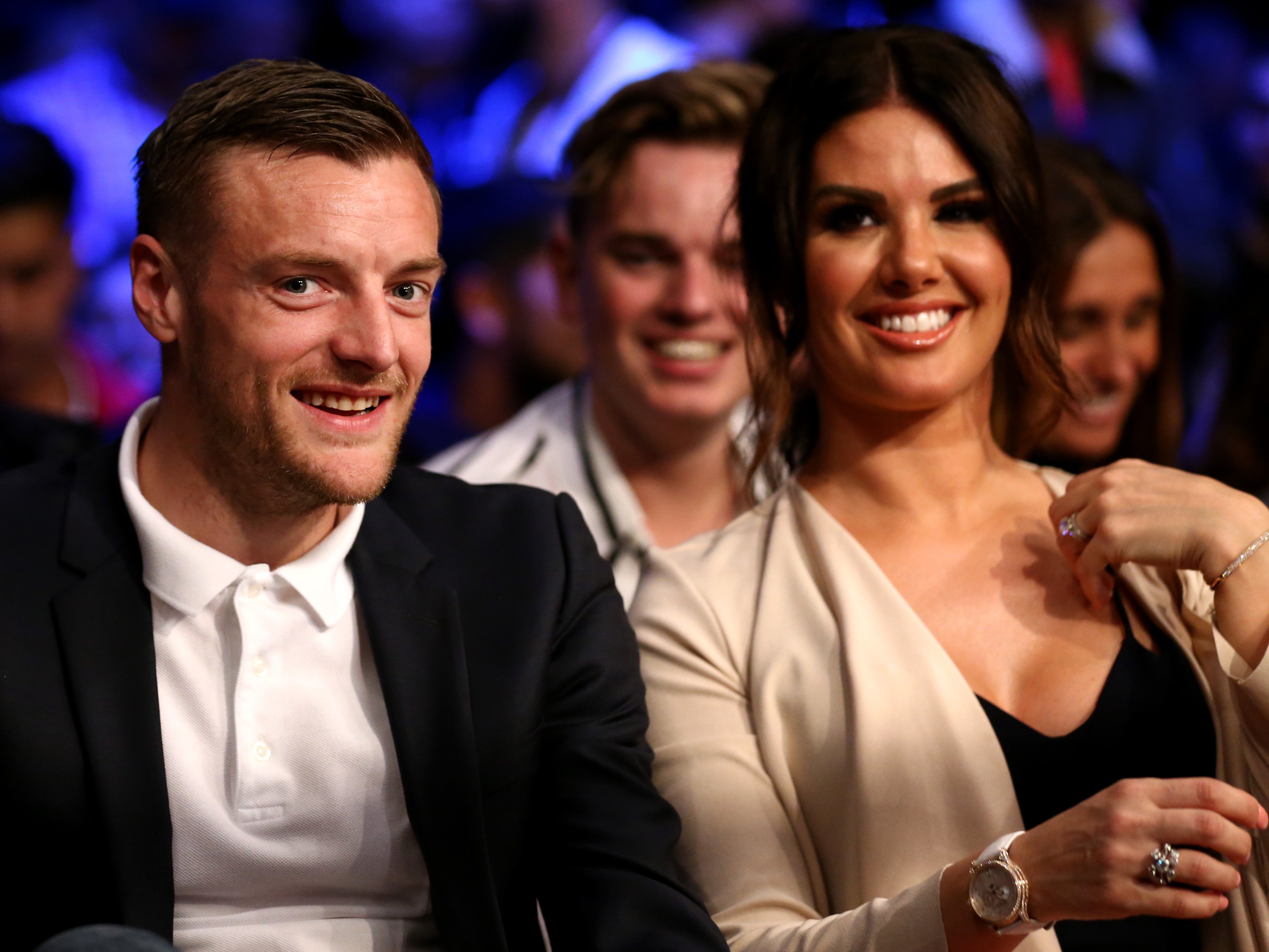 Rebekah Vardy with her husband Jamie