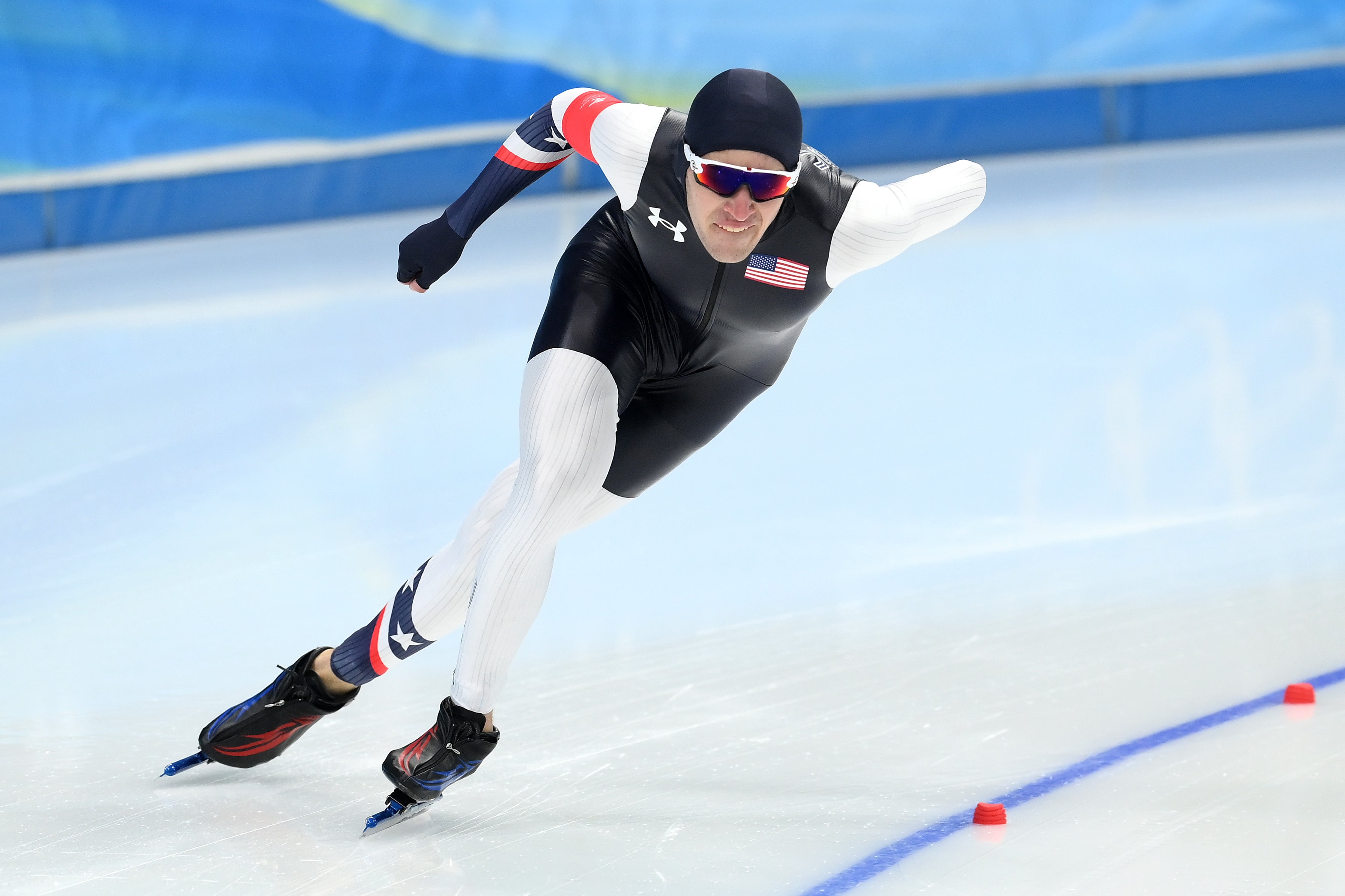 Casey Dawson of Team United States skates during the Men's 1500m