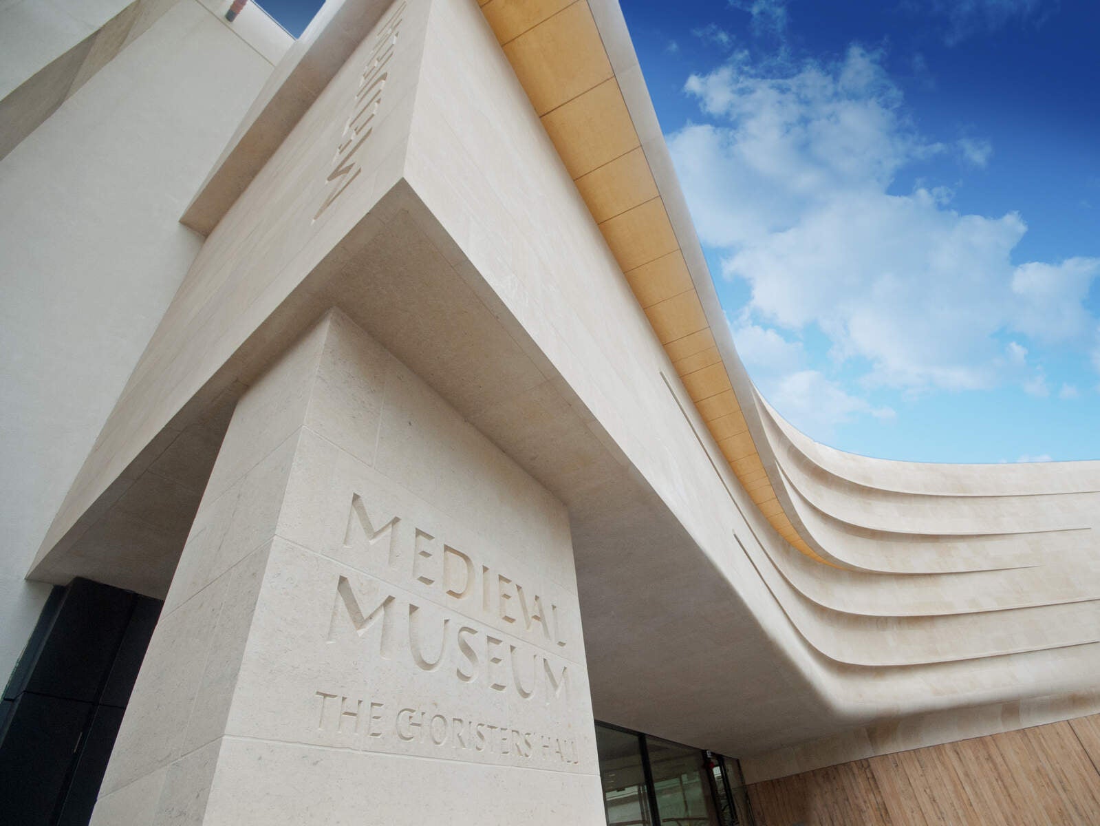 The Medieval Museum is an architectural stunner in curved honey stone