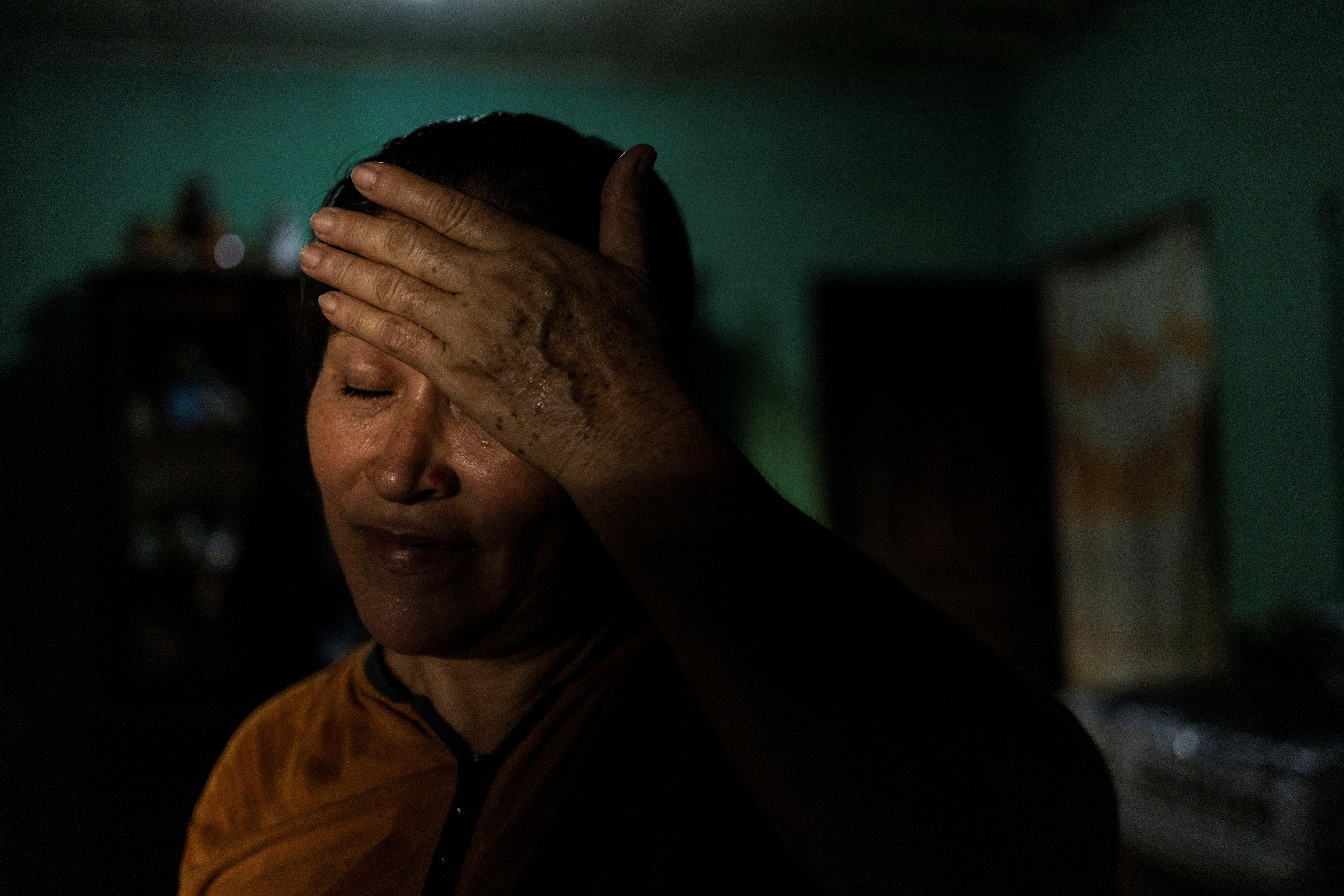 Maria at her home in Honduras last year while waiting for her immigration case to be approved so that she could travel to Los Angeles