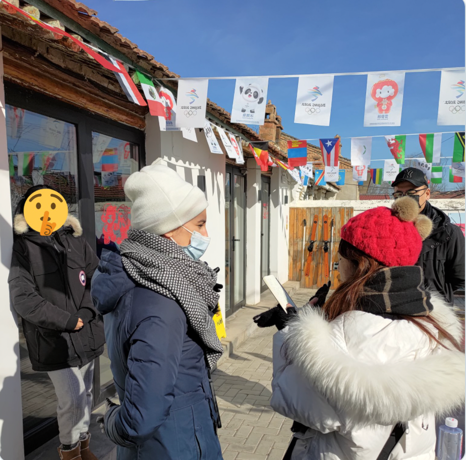 <p>Chinese minders are intimidating residents who speak to foreign media during the Winter Olympics</p>
