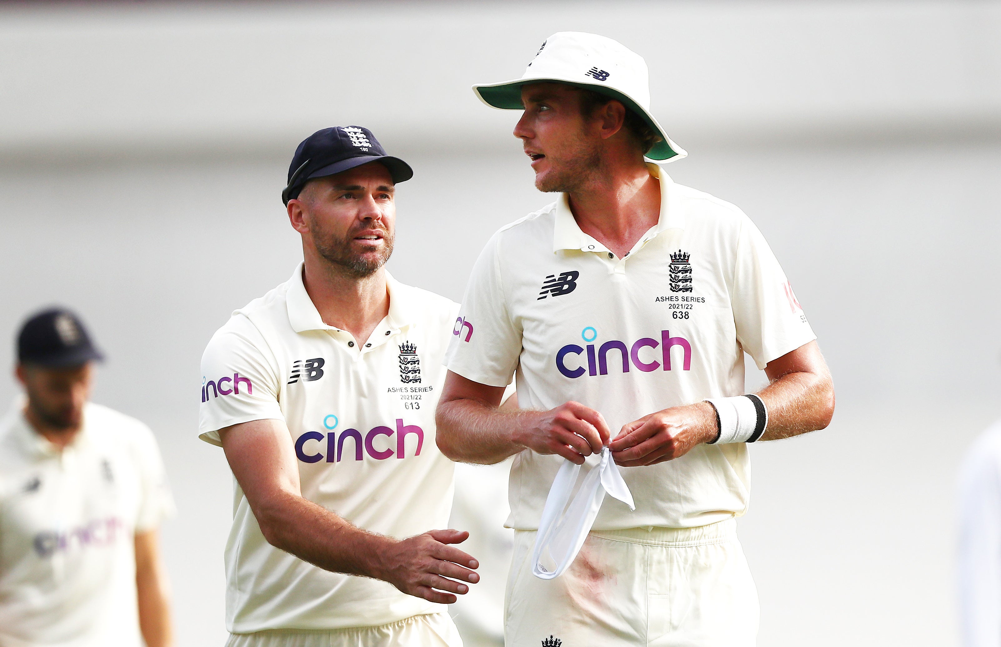 James Anderson, left, and Stuart Broad have been left out by England (Jason O’Brien/PA)