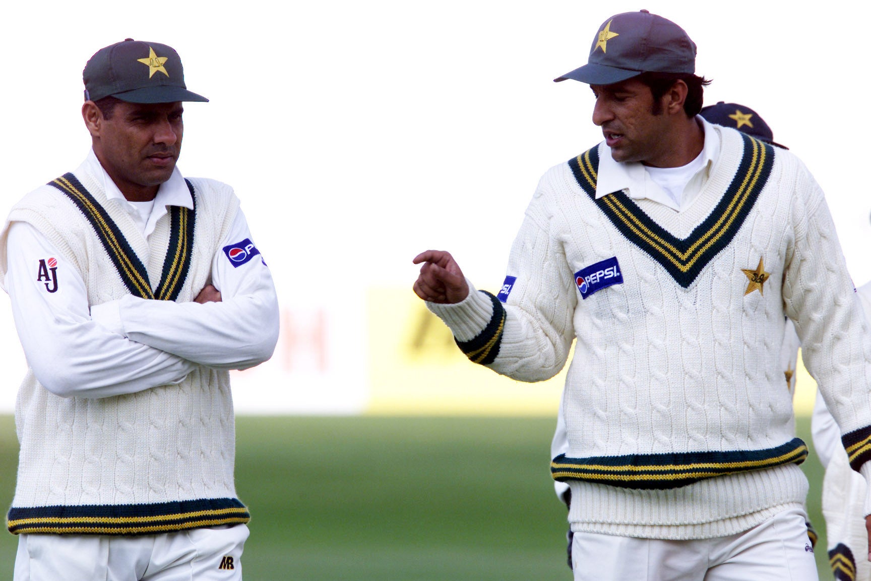 Waqar Younis, left, and Wasim Akram (Nick Potts/PA)