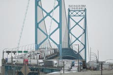 Canada trucker protest – live: Blockade grows at bridge and Ottawa airport as US warns of Super Bowl copycat