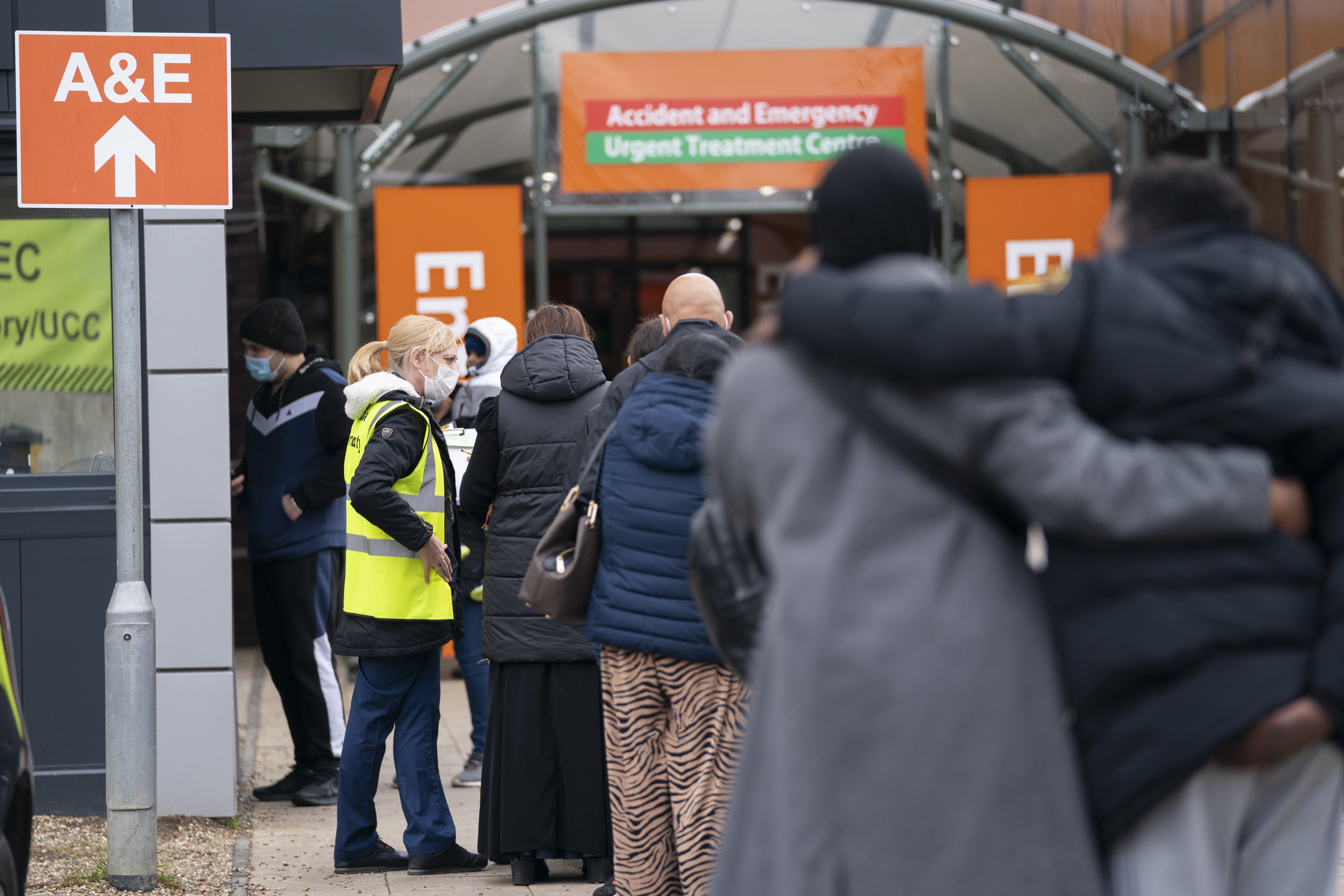 The accident and emergency department at Northwick Park Hospital in Harrow (Kirsty O’Connor/PA)