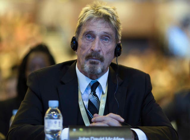 John McAfee died last June