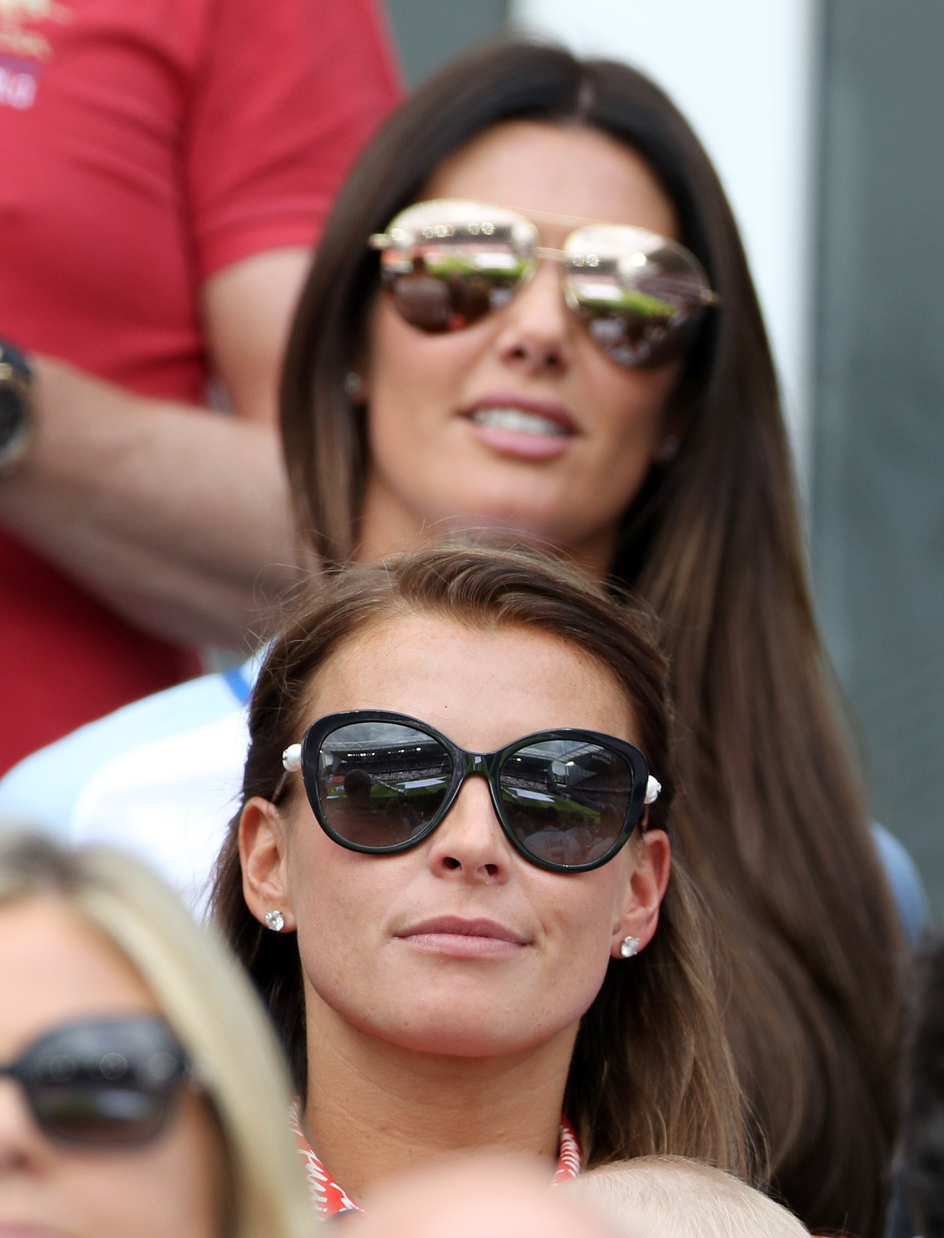 Coleen Rooney and Rebekah Vardy (top) in 2016 before their high profile feud began