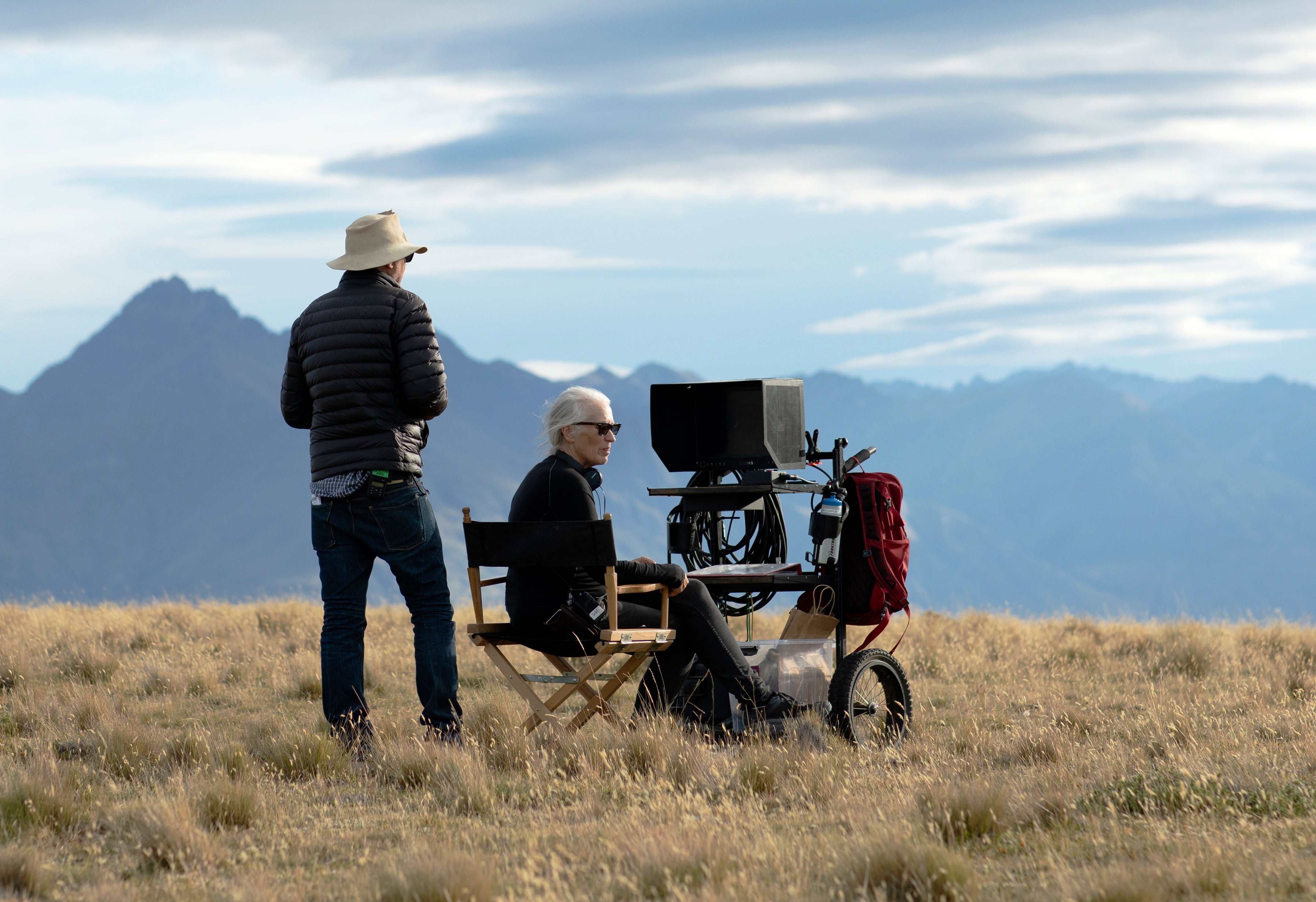 Jane Campion during the filming of ‘The Power of the Dog’