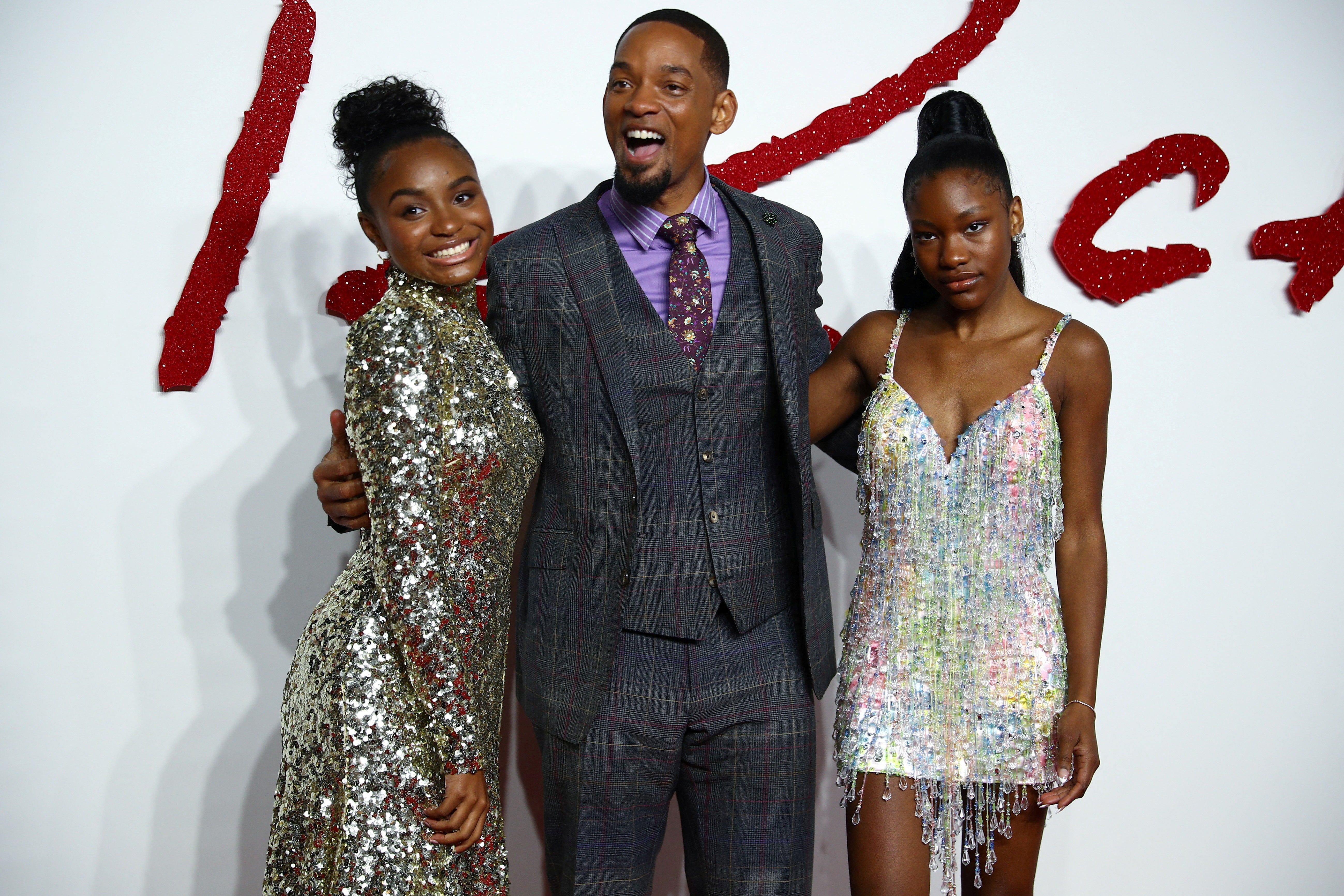 The bankable Will Smith with ‘King Richard’ co-stars Saniyya Sidney and Demi Singleton