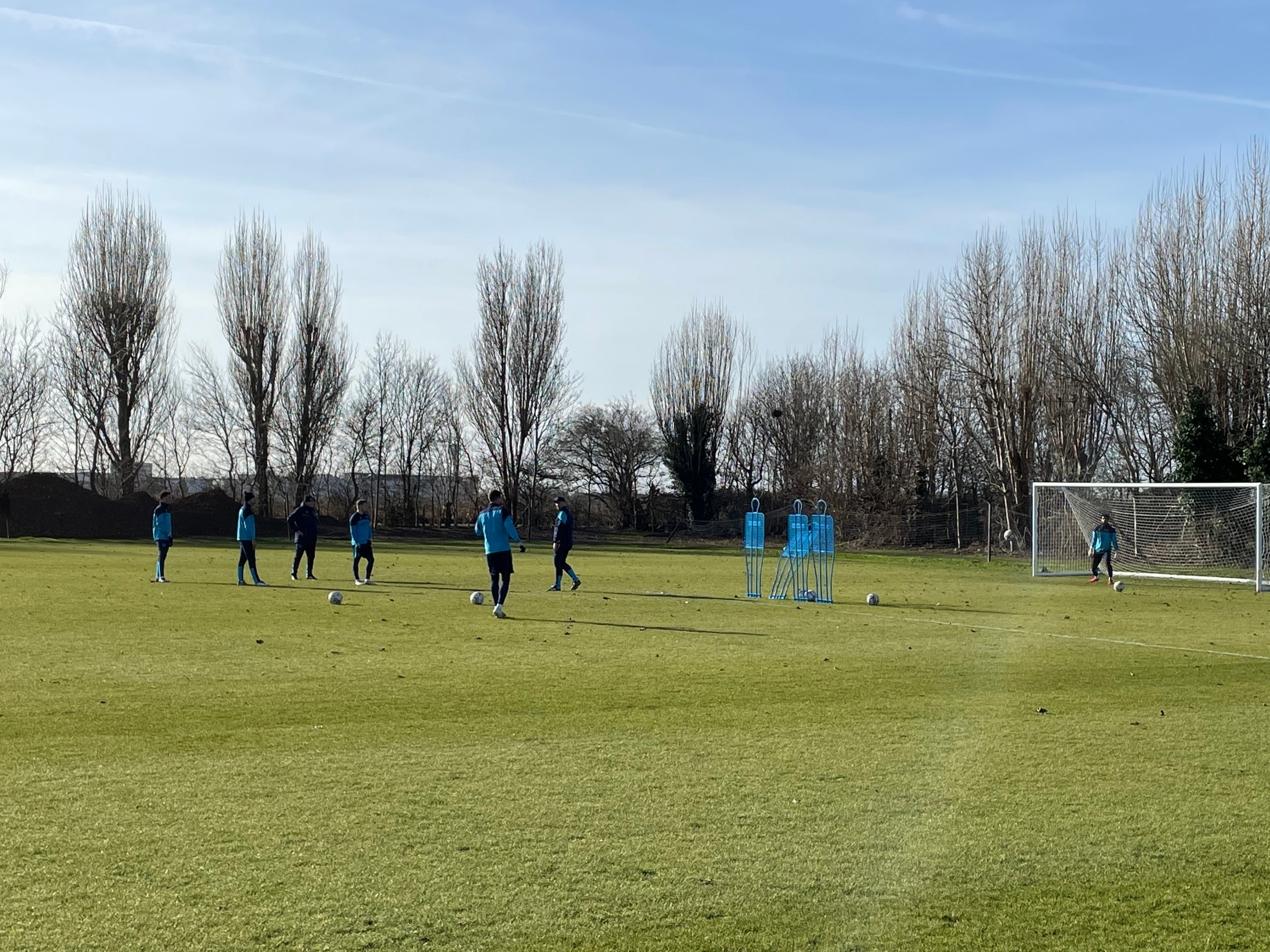 Neil Banfield oversees shooting practice