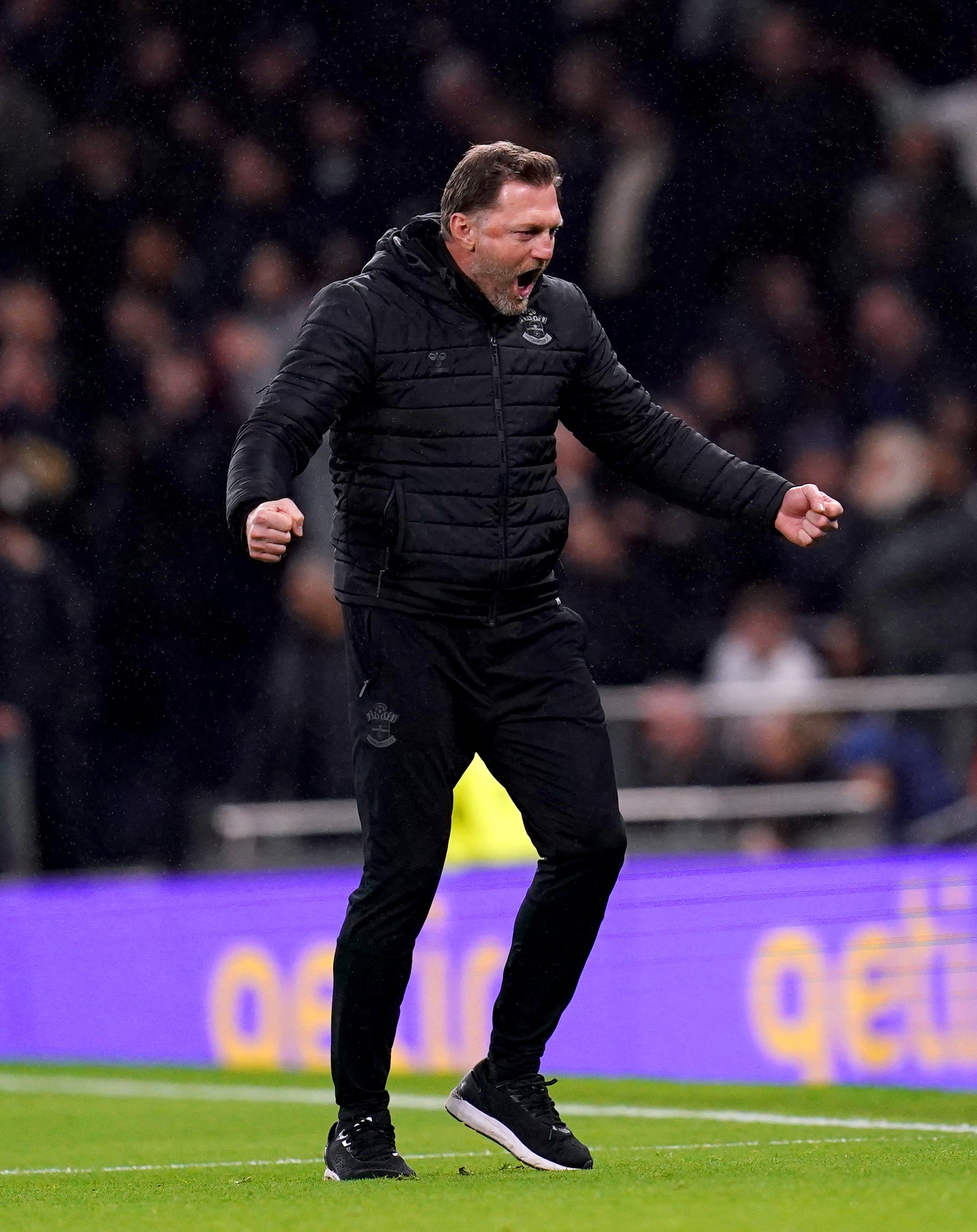 Ralph Hasenhuttl’s side beat Spurs (John Walton/PA)