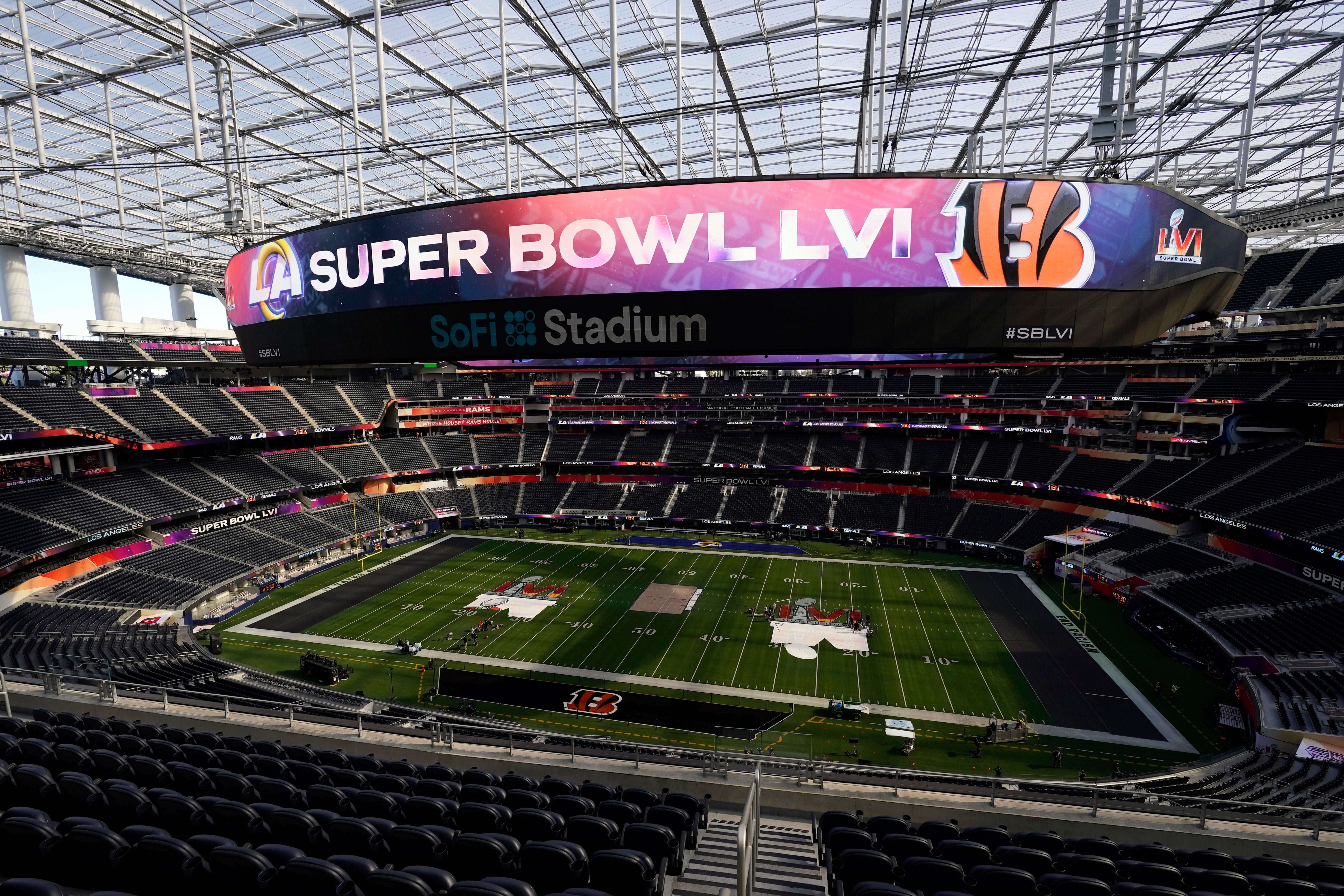 The interior of SoFi Stadium (Marcio Jose Sanchez/AP)