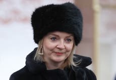 Liz Truss demands ‘full-scale’ Russian withdrawal amid Moscow claims of partial troop pull-out