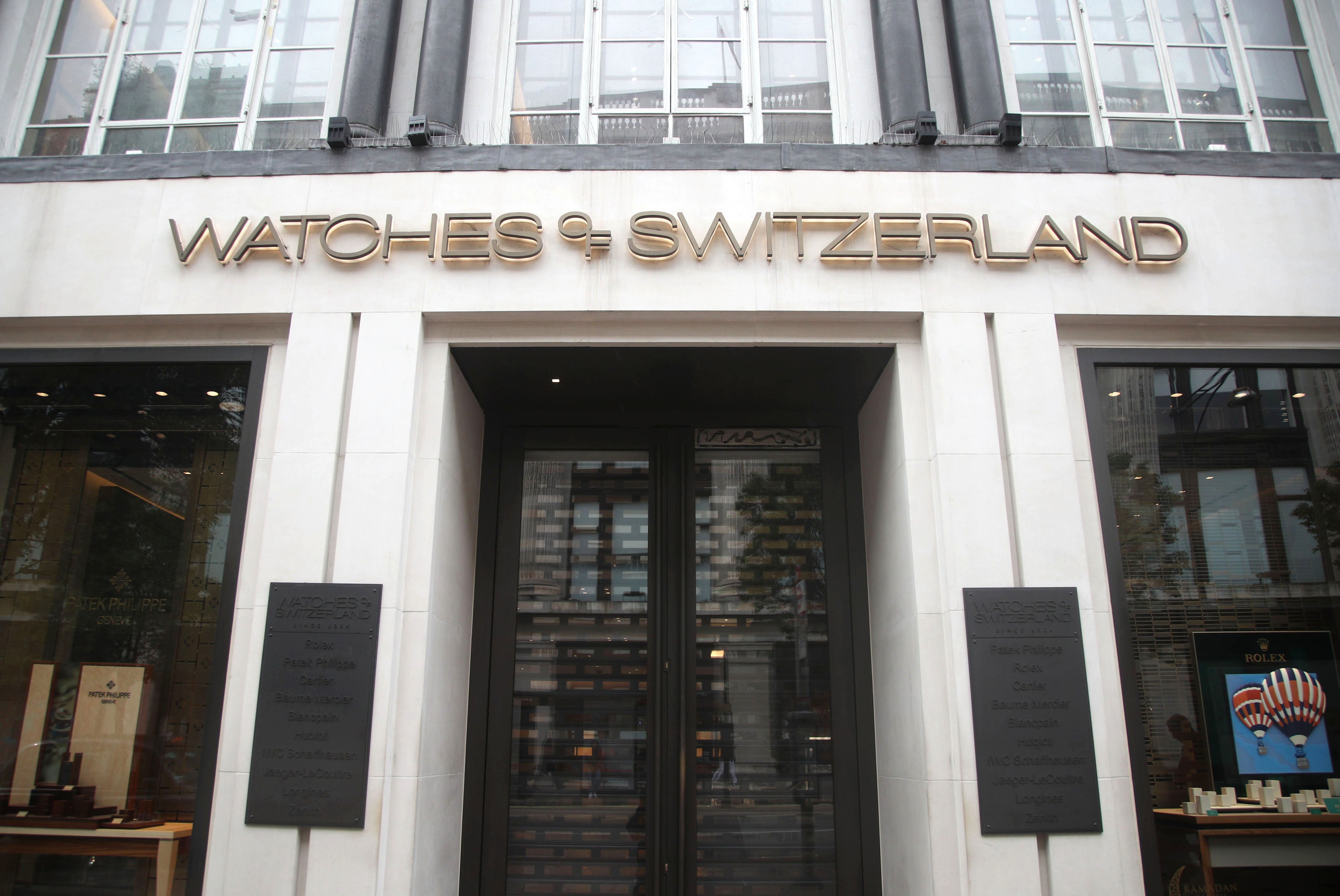 A Watches of Switzerland store on Oxford Street, central London (Yui Mok/PA)