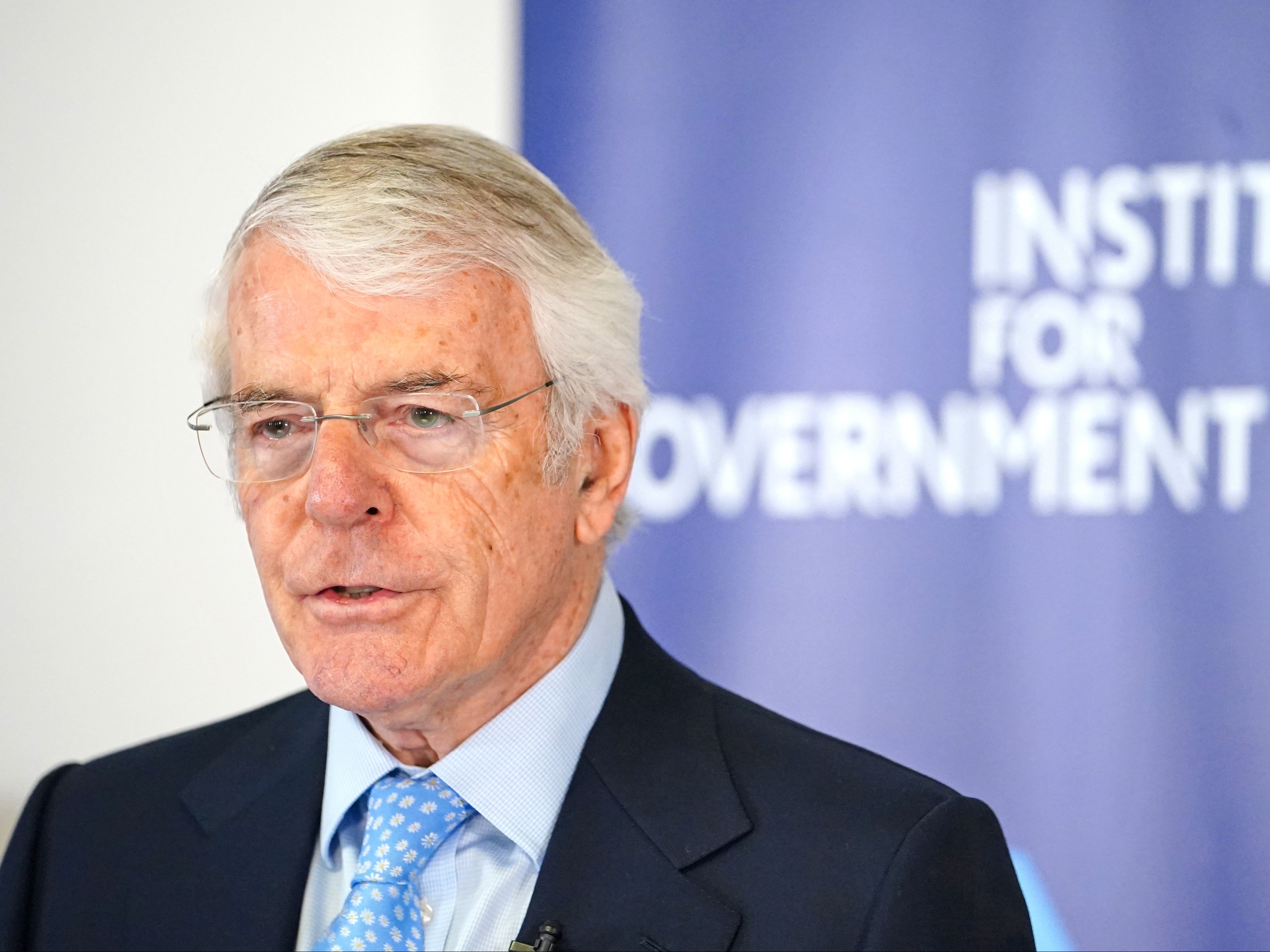 John Major was addressing the Institute for Government think tank