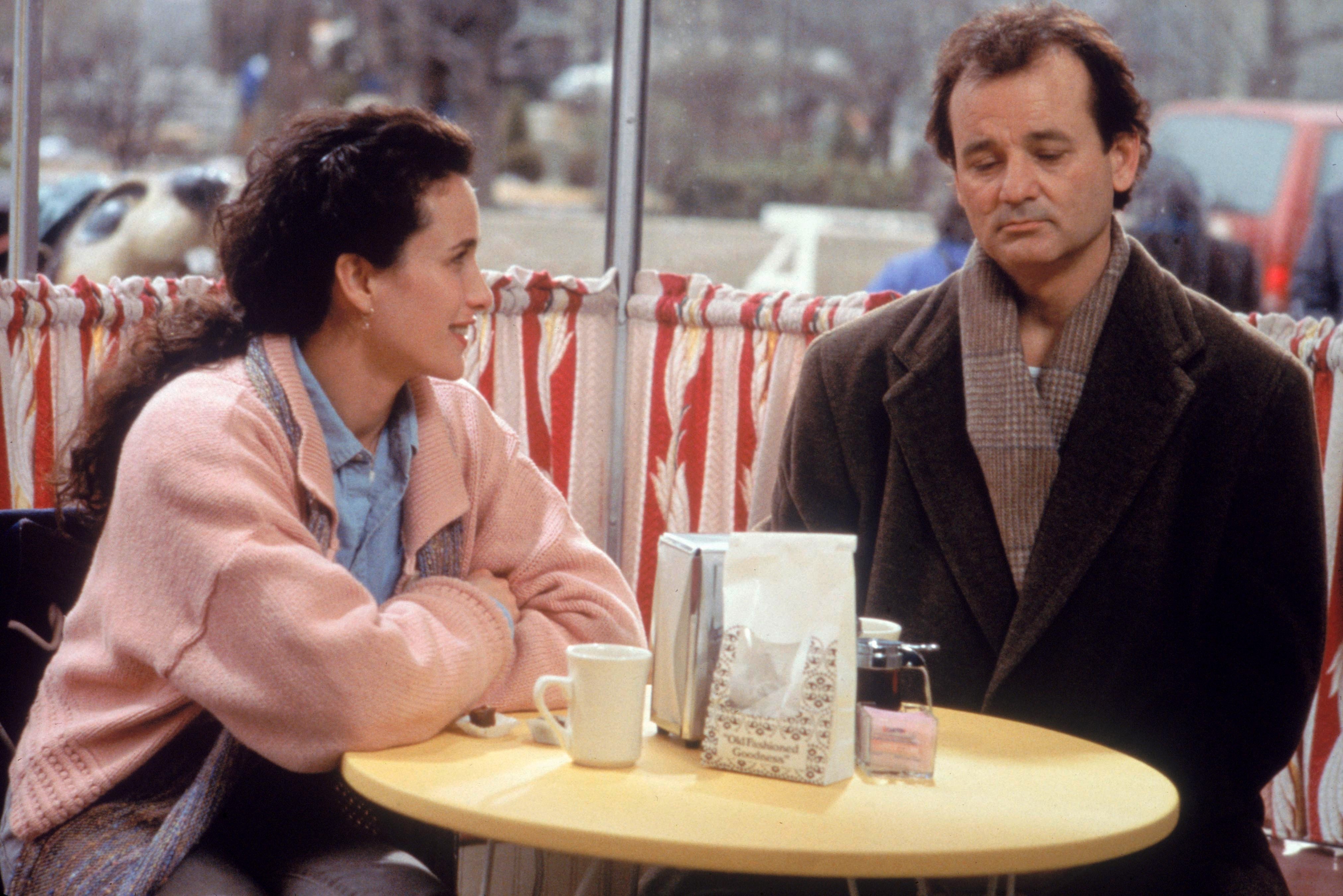 Murray and Andie MacDowell in ‘Groundhog Day’, 1993