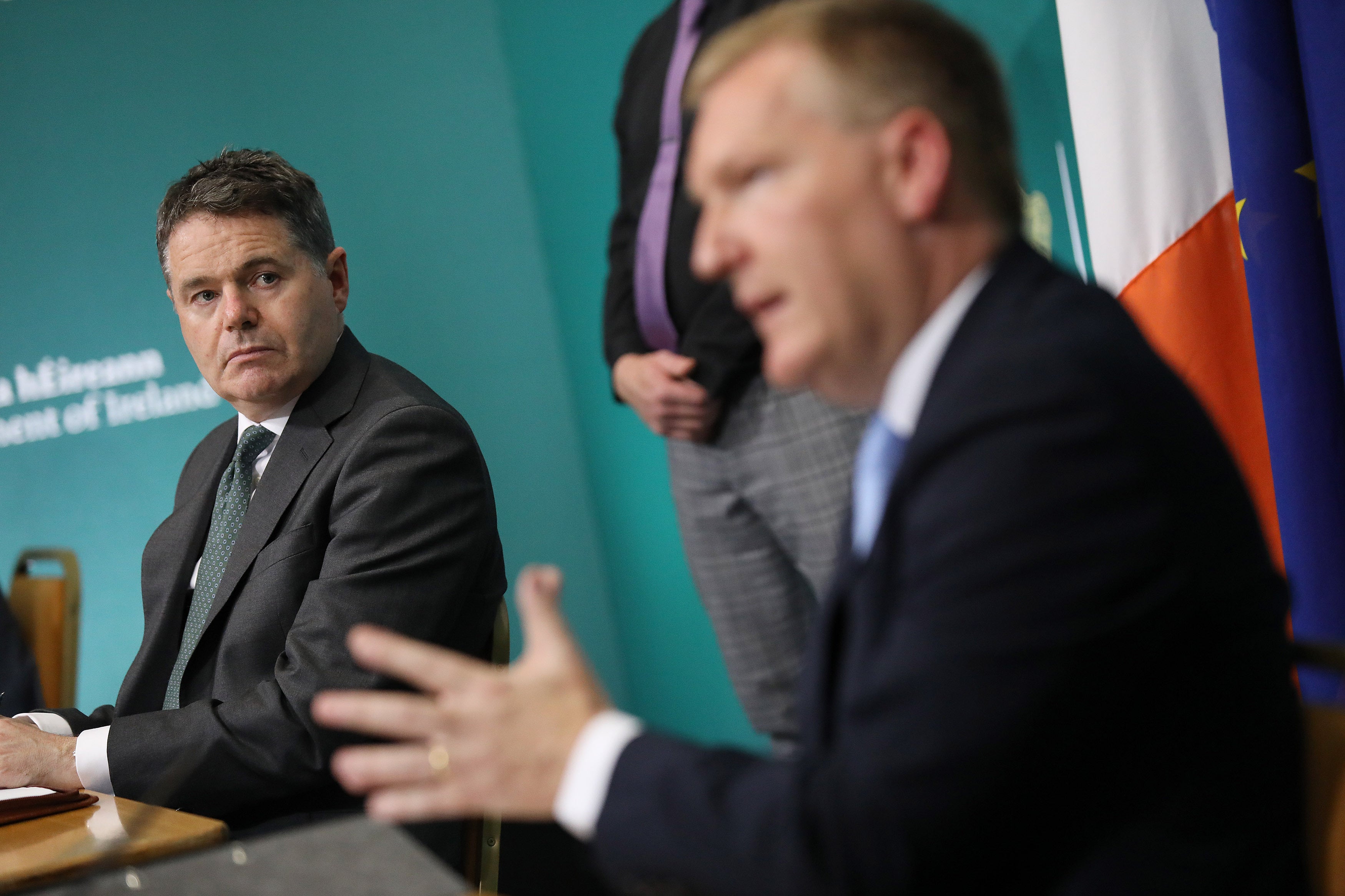 Finance Paschal Donohoe (left) and Minister for Public Expenditure and Reform Michael McGrath (Julien Behal Photography)