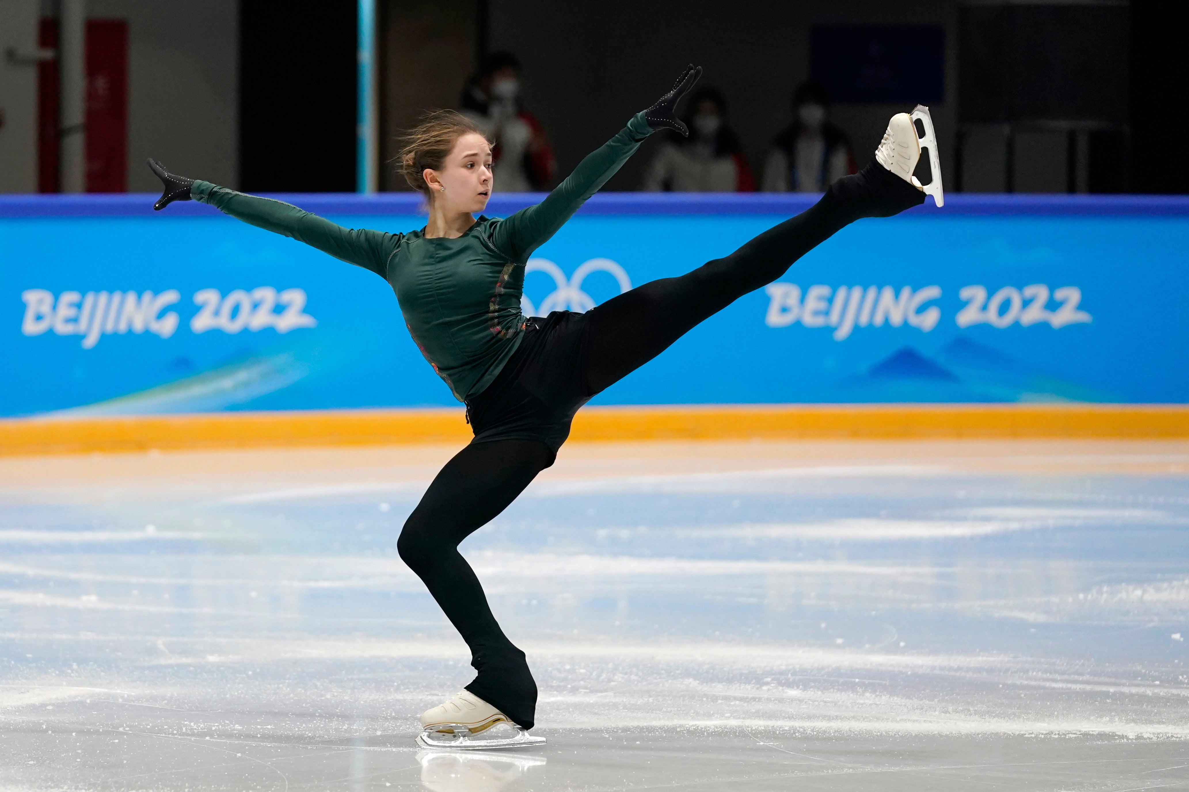 Kamila Valieva is waiting to hear whether she will be allowed to compete next week (Jeff Roberson/AP)