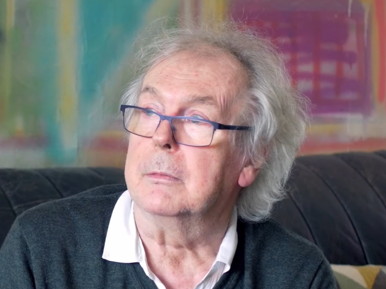 Ian McDonald, former King Crimson member, being interviewed in 2019