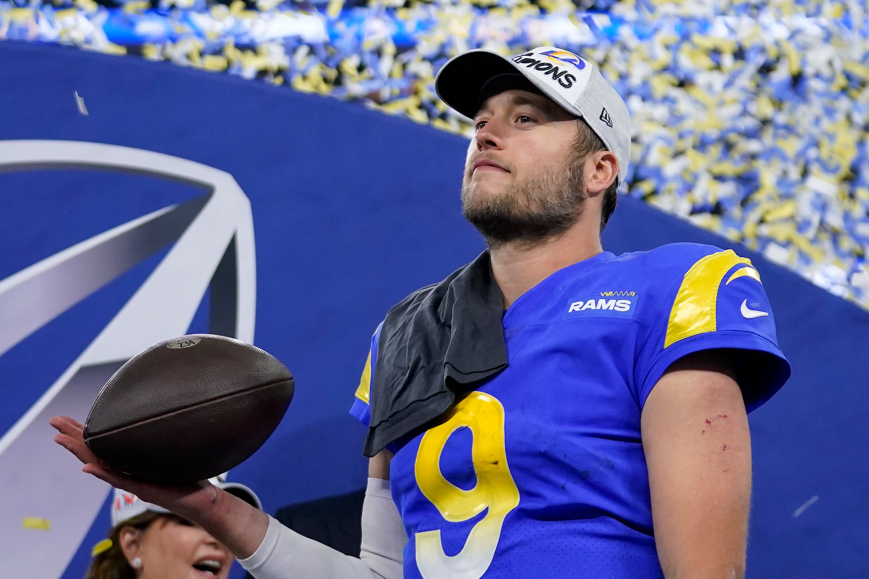 Matthew Stafford has waited his entire career for a shot at the Super Bowl (Marcio Jose Sanchez/AP)