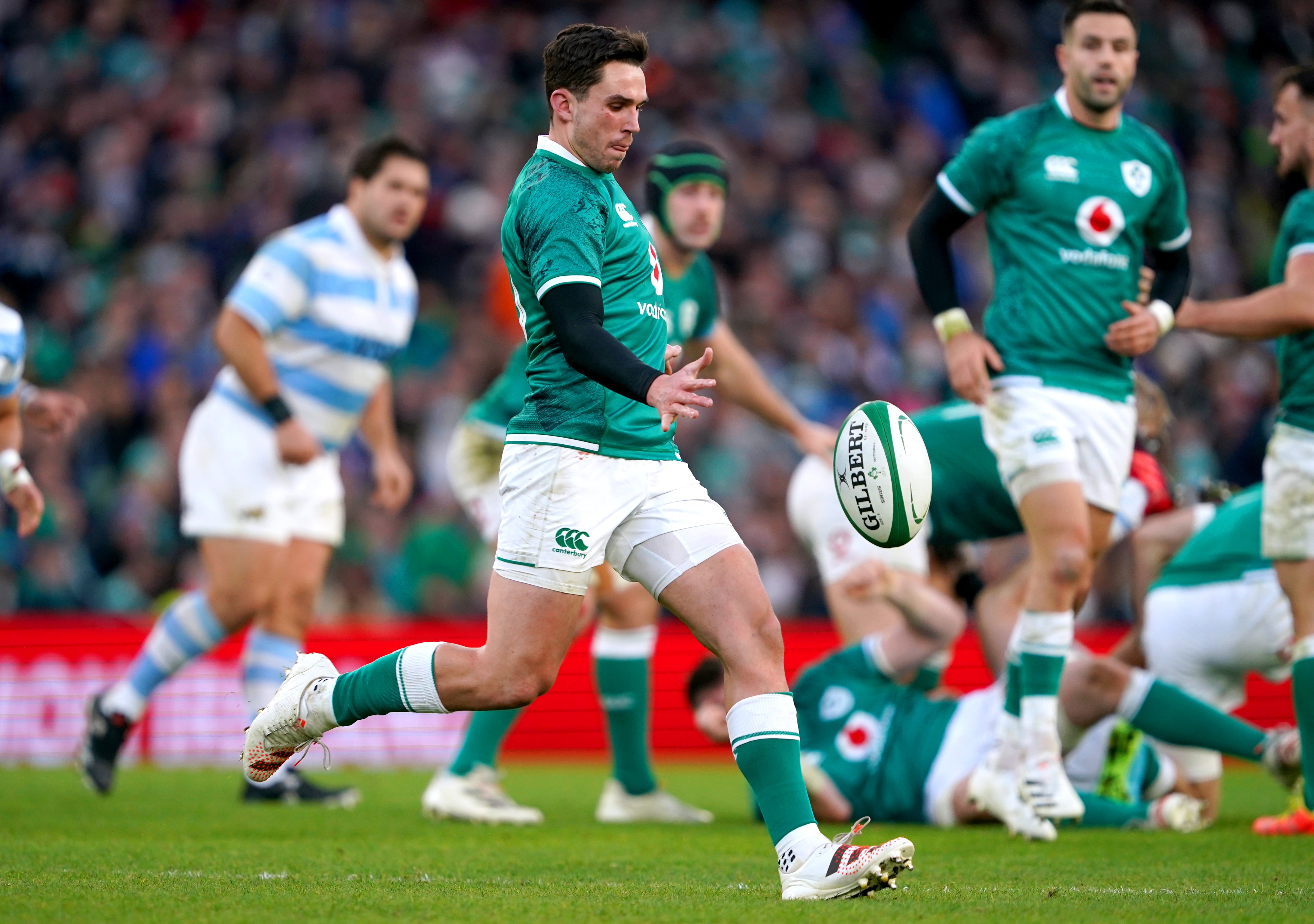 Joey Carbery, pictured, will fill in for Johnny Sexton (Brian Lawless/PA)