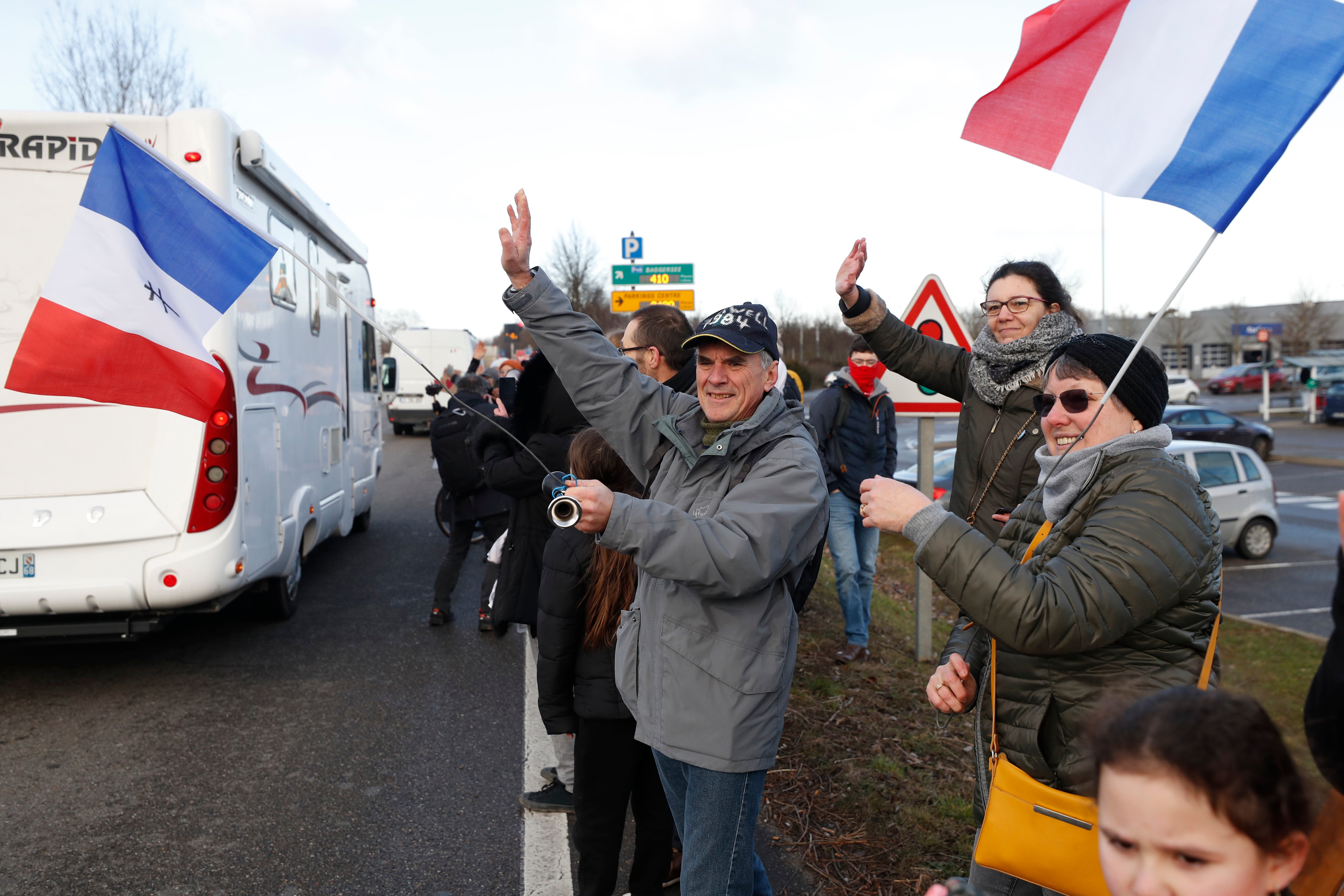 Virus Outbreak Europe Protests