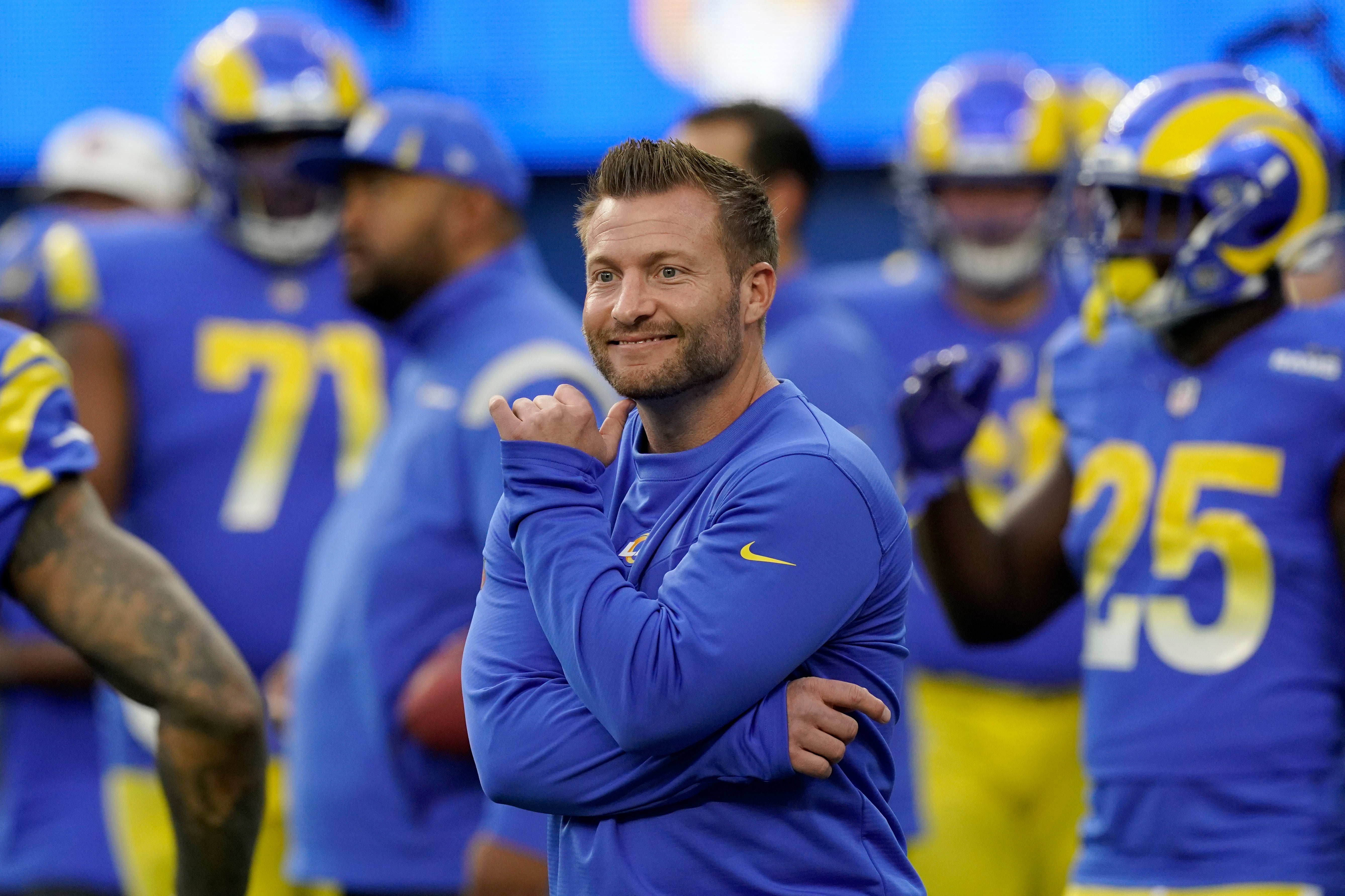 Sean McVay is heading to his second Super Bowl with the Rams (Mark J. Terrill/AP)