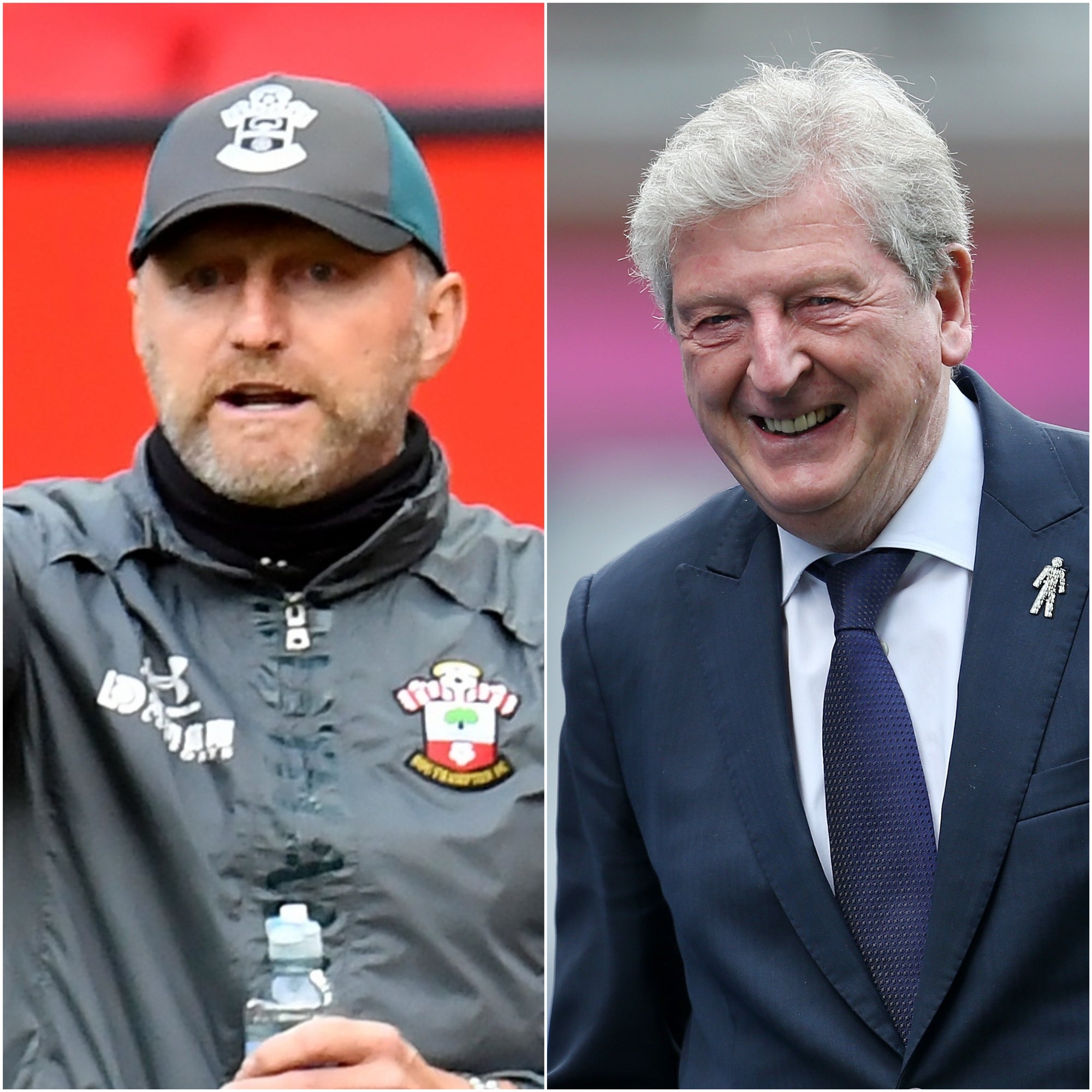 Southampton manager Ralph Hasenhuttl and Watford boss Roy Hodgson