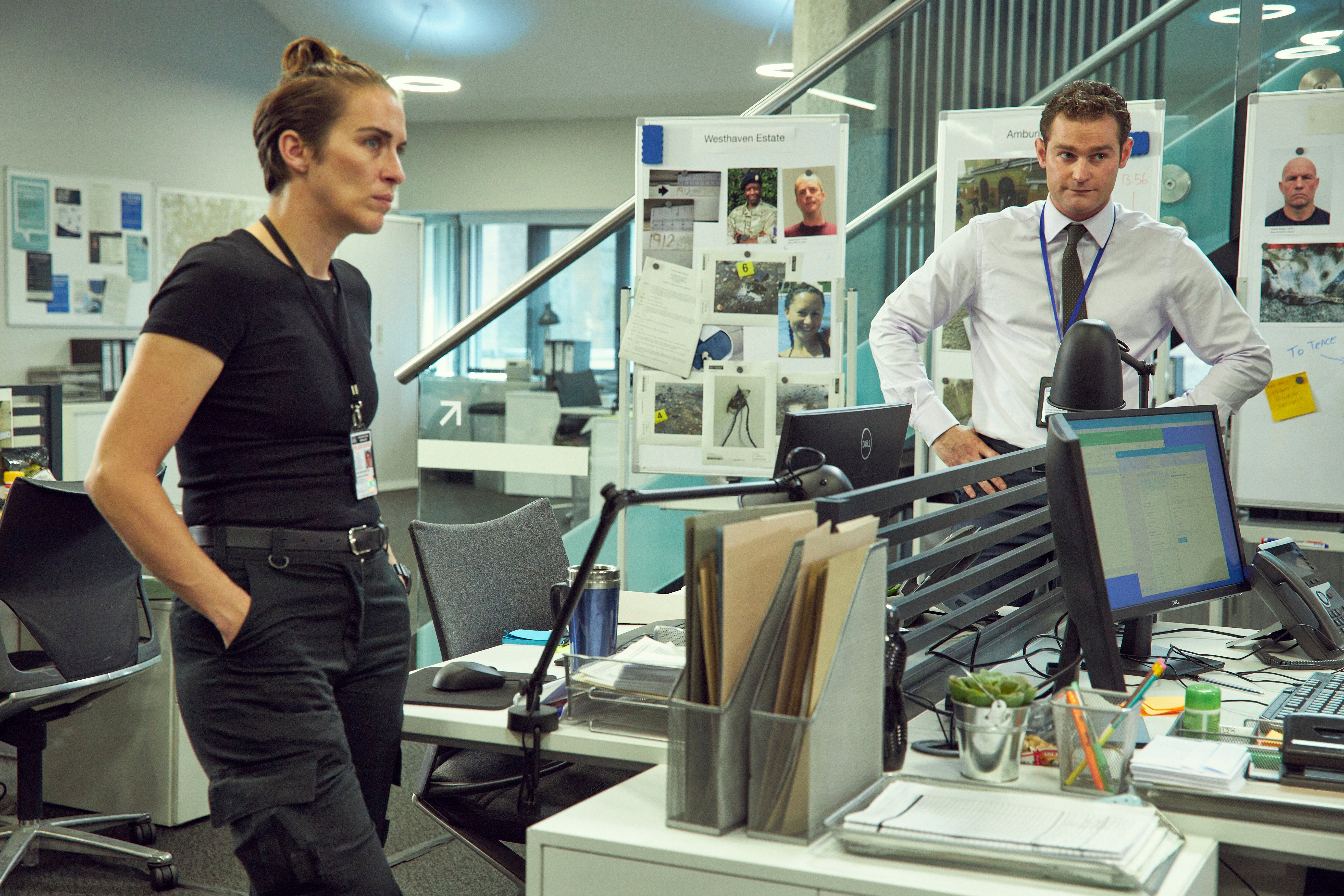 Vicky McClure and Mark Stanley in ‘Trigger Point’