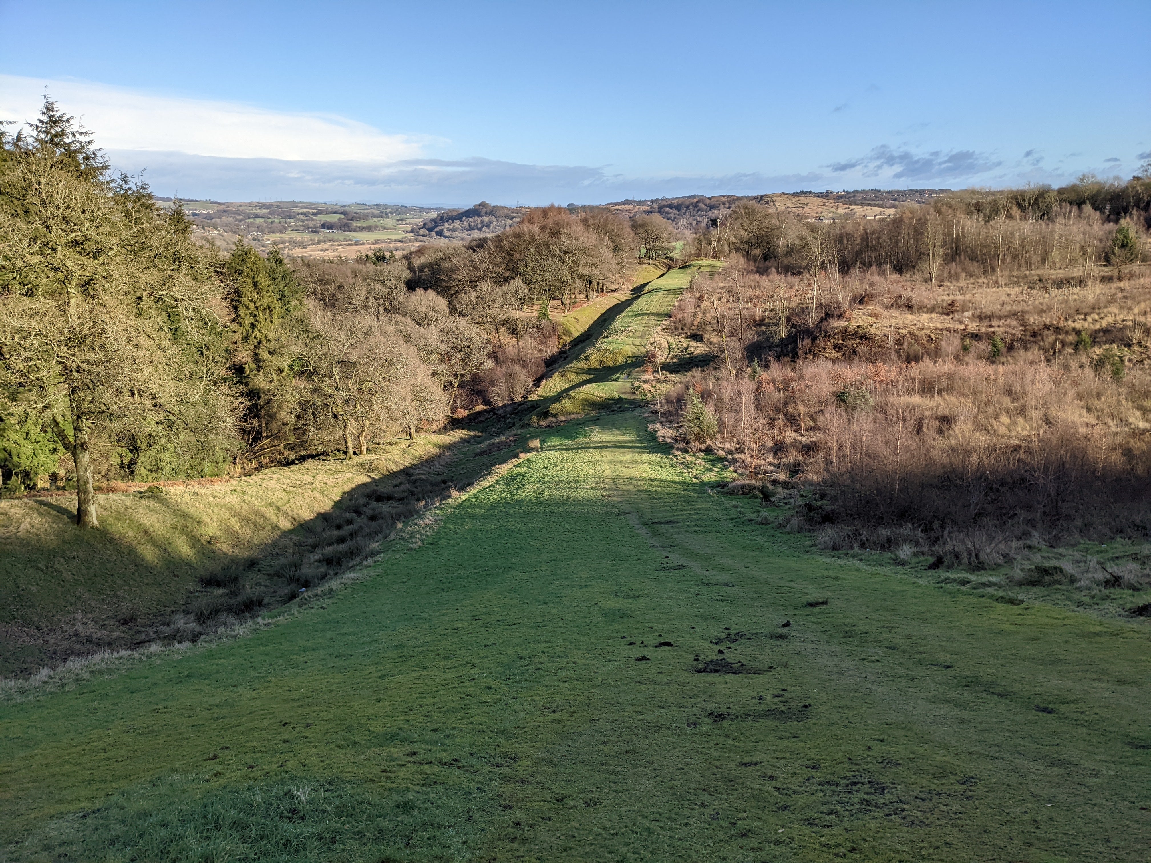 Holes have been discovered at Bar Hill Fort (HES/PA)