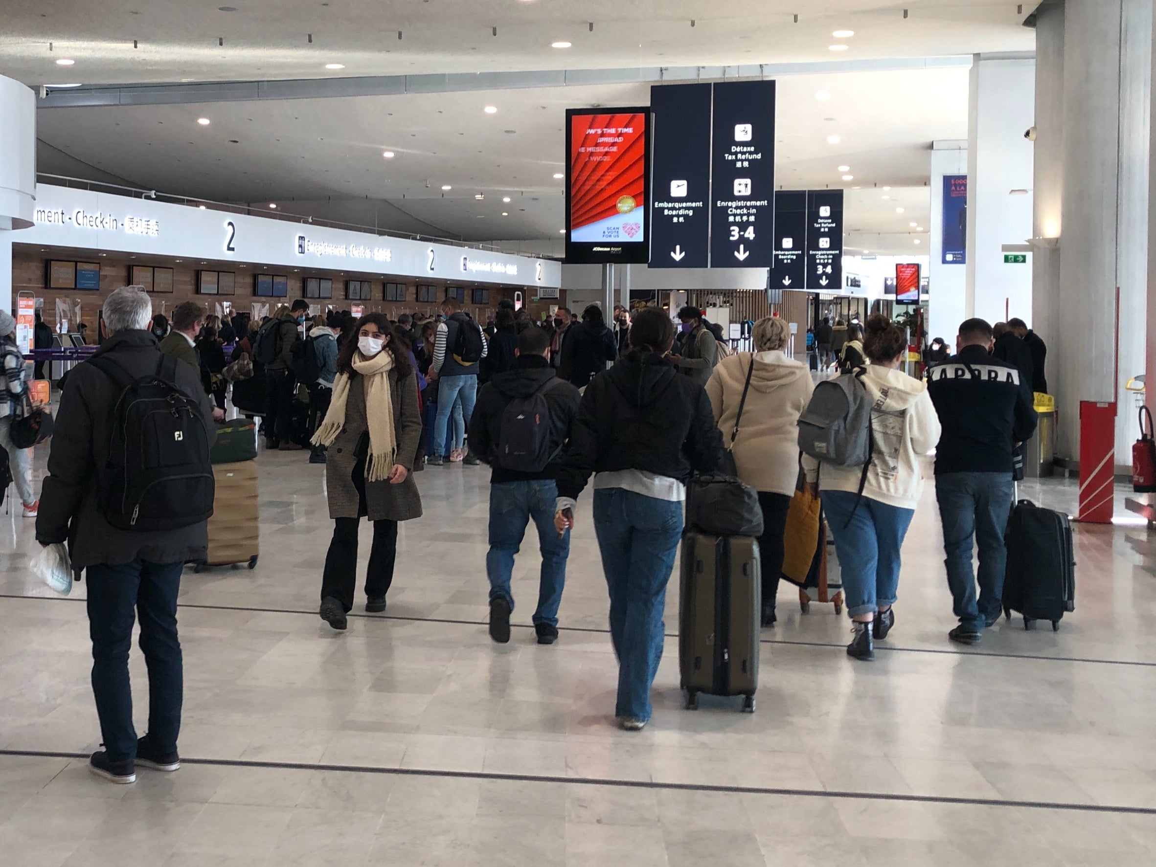 Crowded house? Travellers wil not be able to fly to or from Paris CDG airport on the late afternoon or evening of 26 July